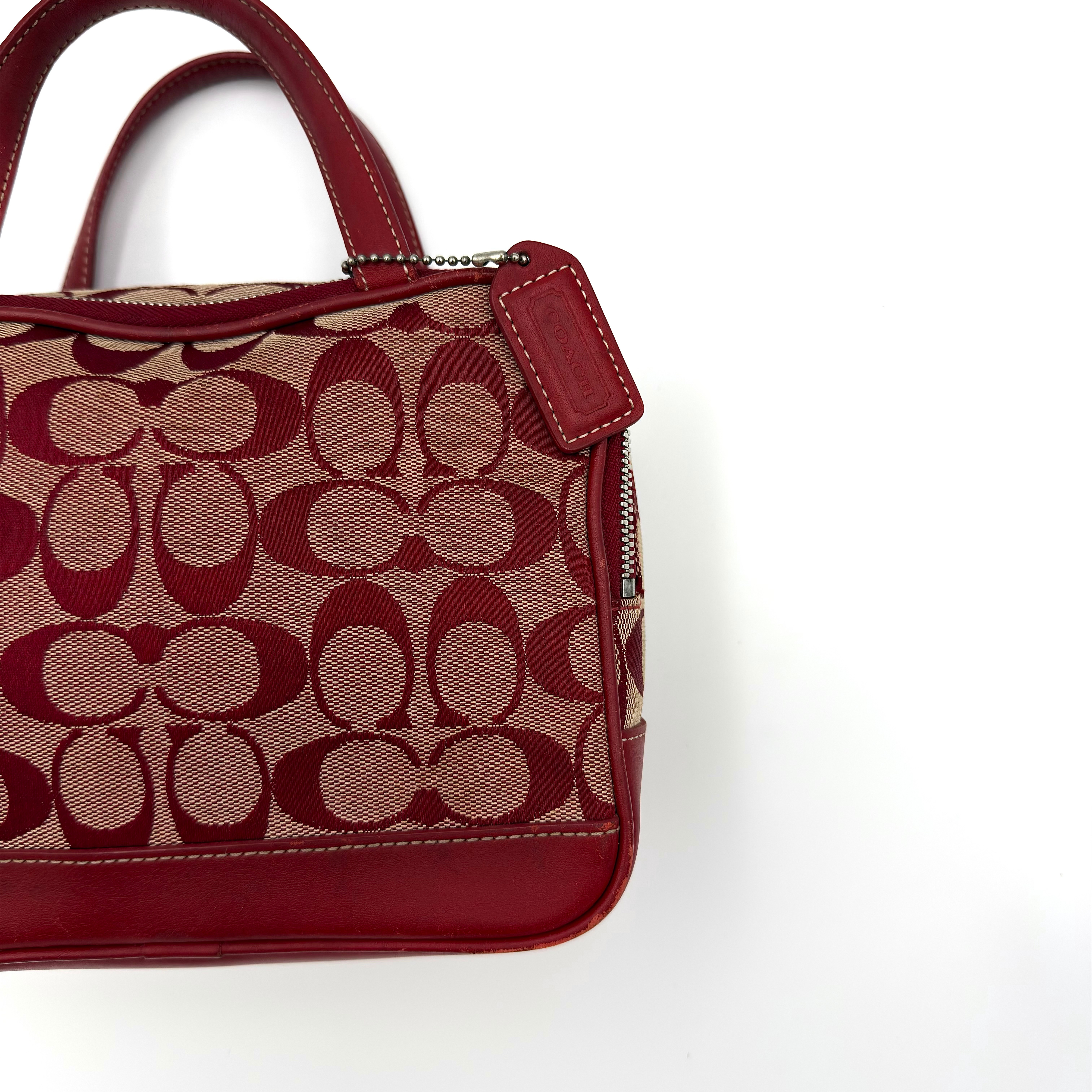 Coach Y2K Signature Canvas Mini Bag Red