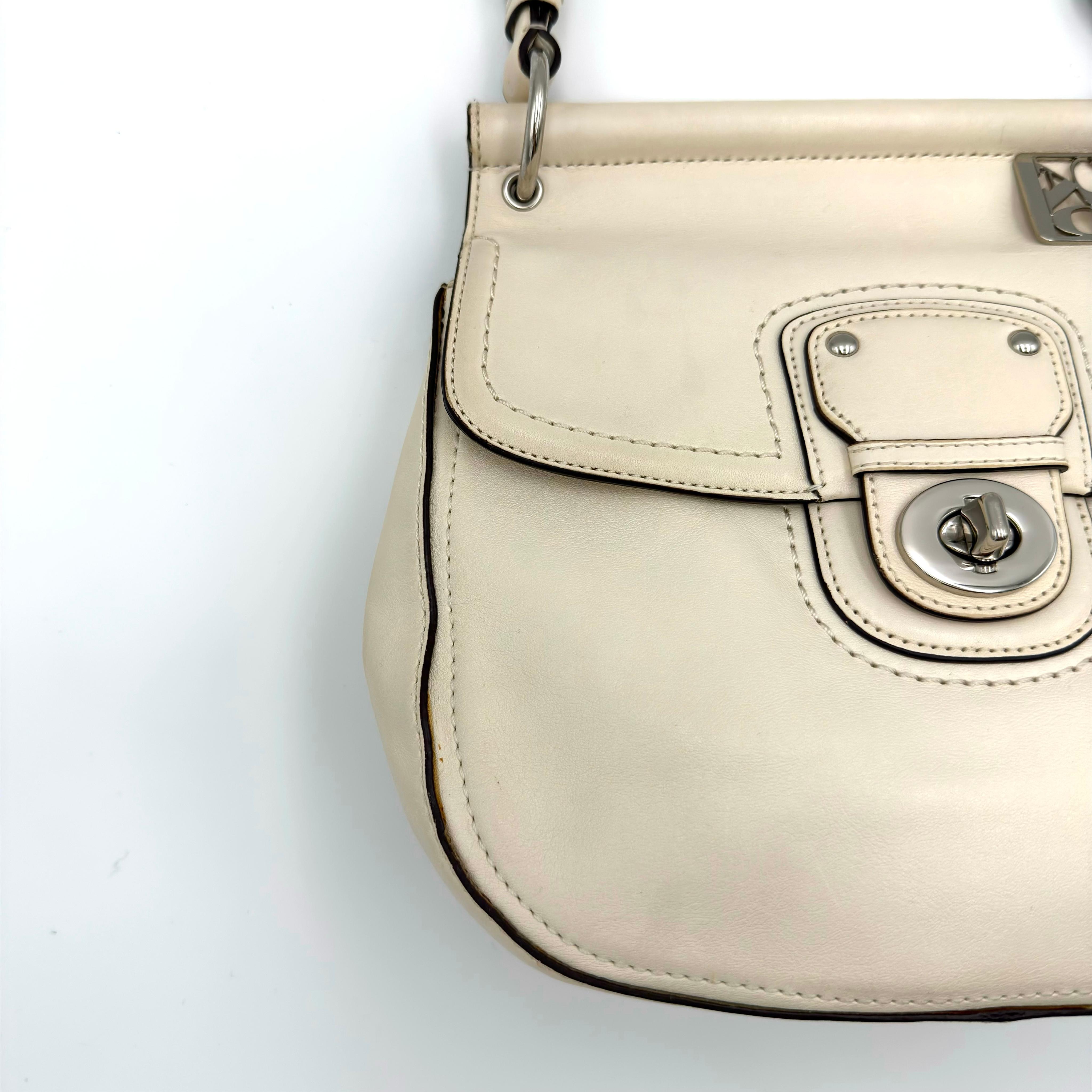 Coach 2Way Legacy Willis Shoulder Bag White