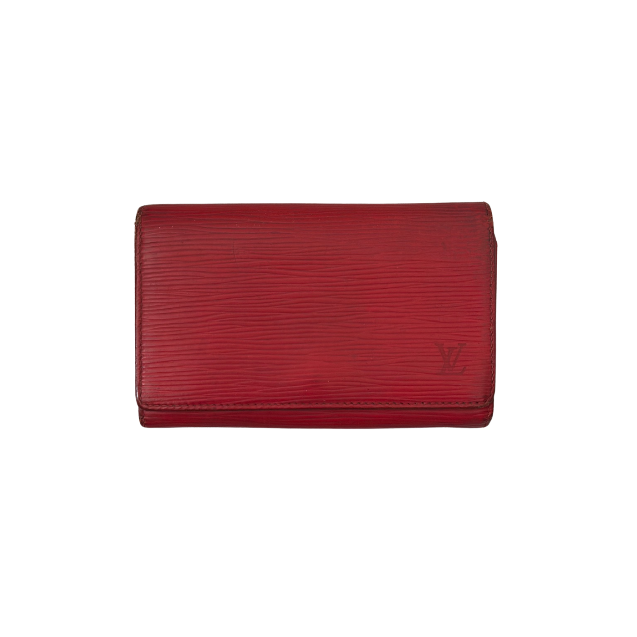 Louis Vuitton Red Epi Leather International Wallet