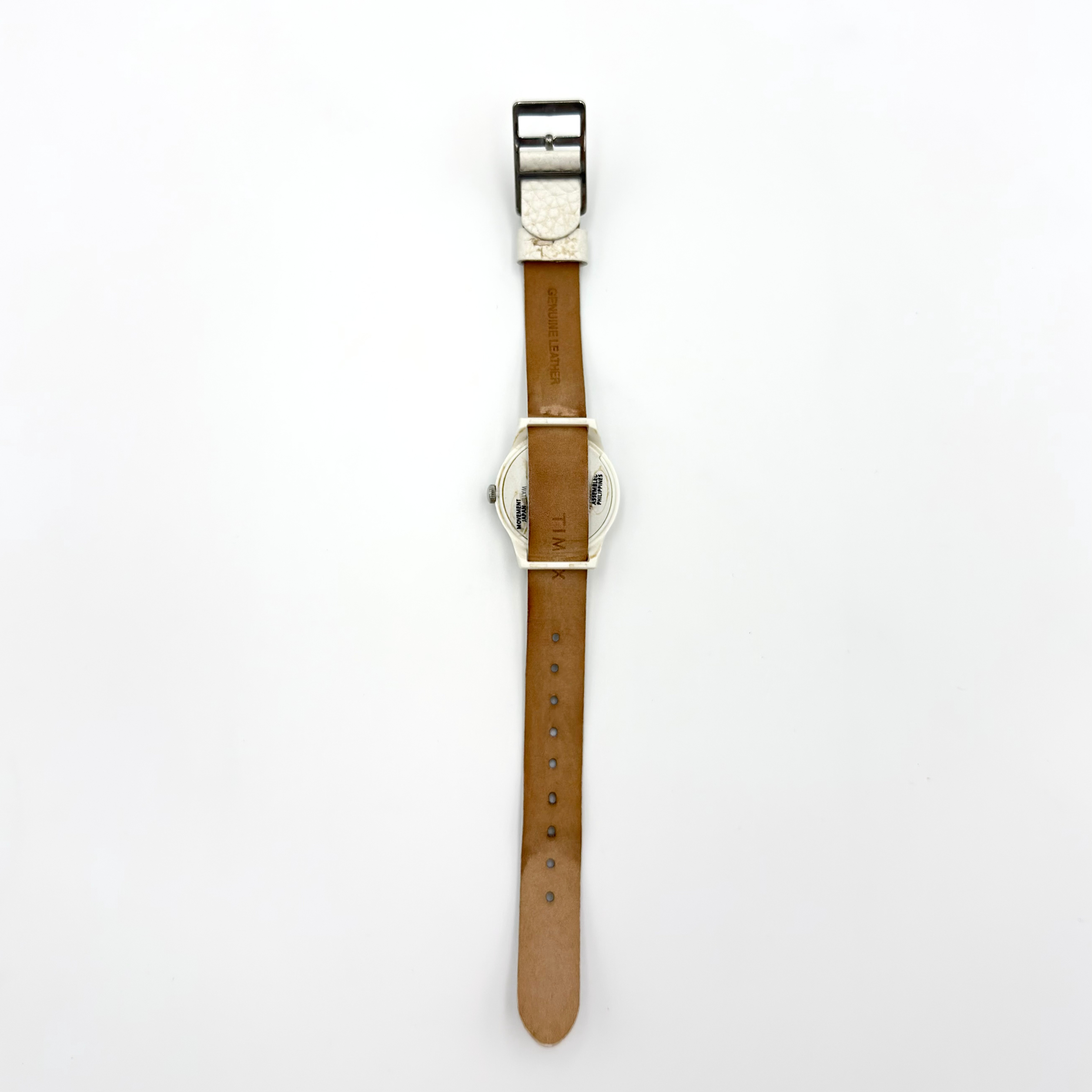 Timex Original Camper 29mm White Leather Strap Watch