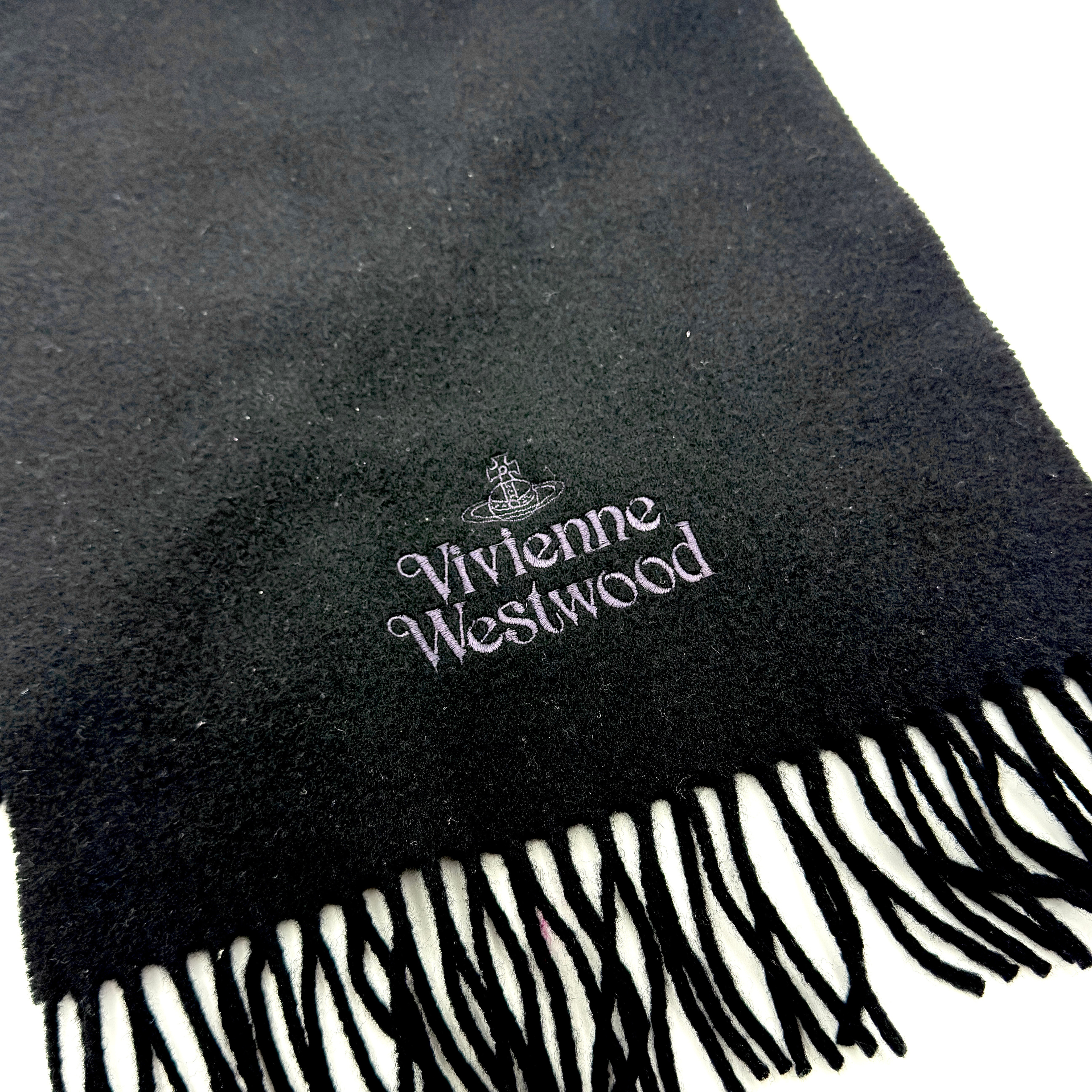 Vivienne Westwood Wool Scarf Black