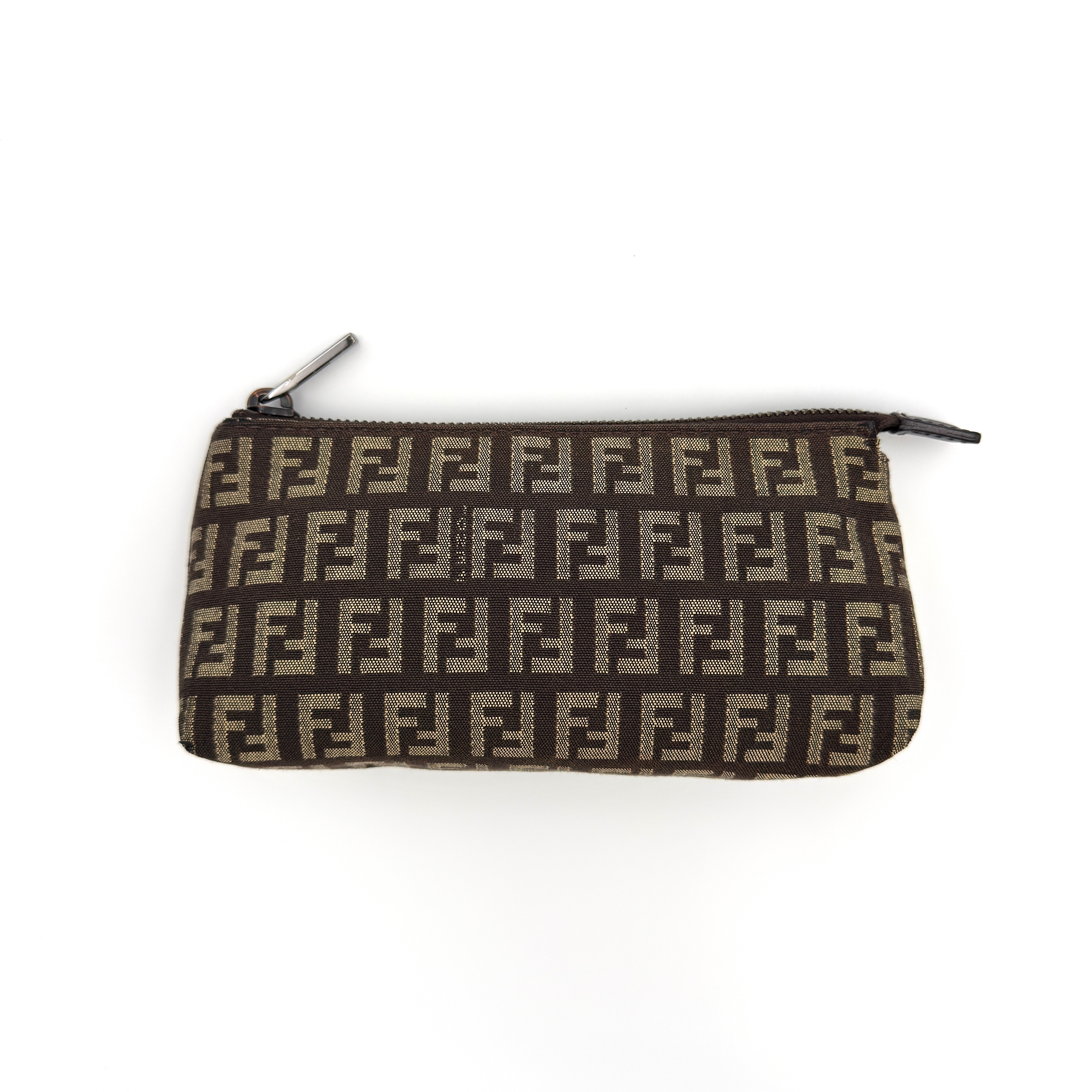 Fendi FF Zucca Pouch Brown