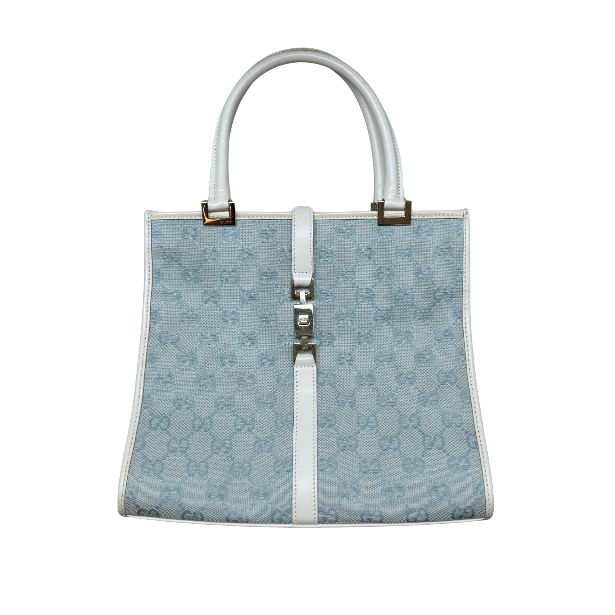 Gucci GG Monogram Jackie Shoulder Bag Light Blue