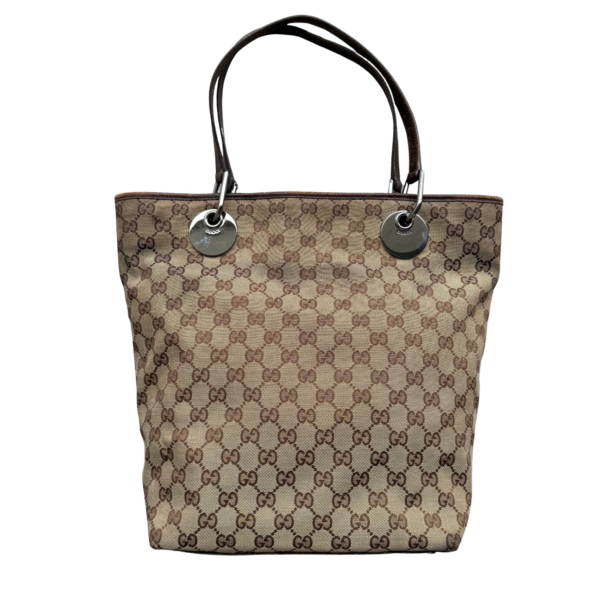 Gucci GG Monogram Tote Bag Beige