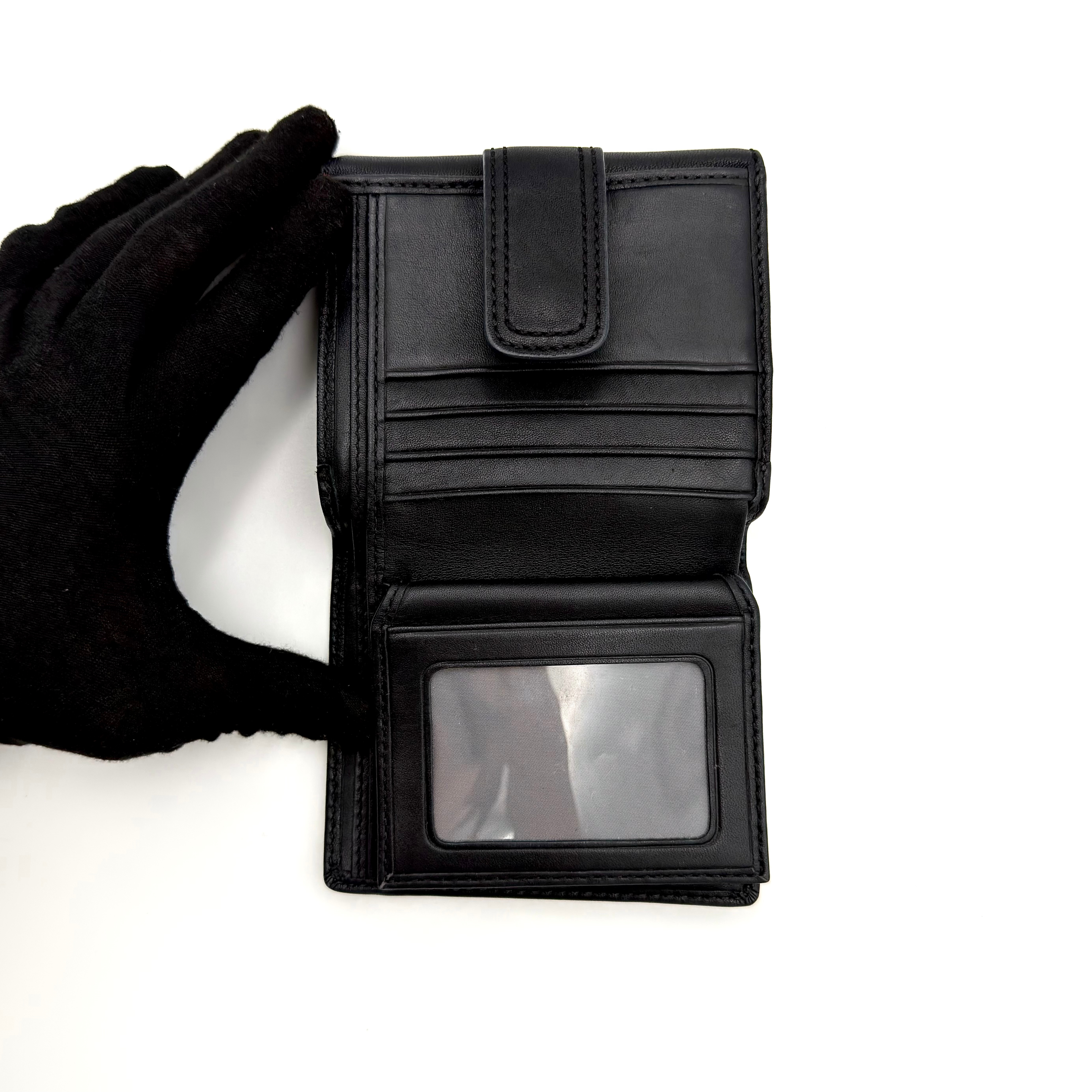 Coach Signature Soho Black Leather Wallet