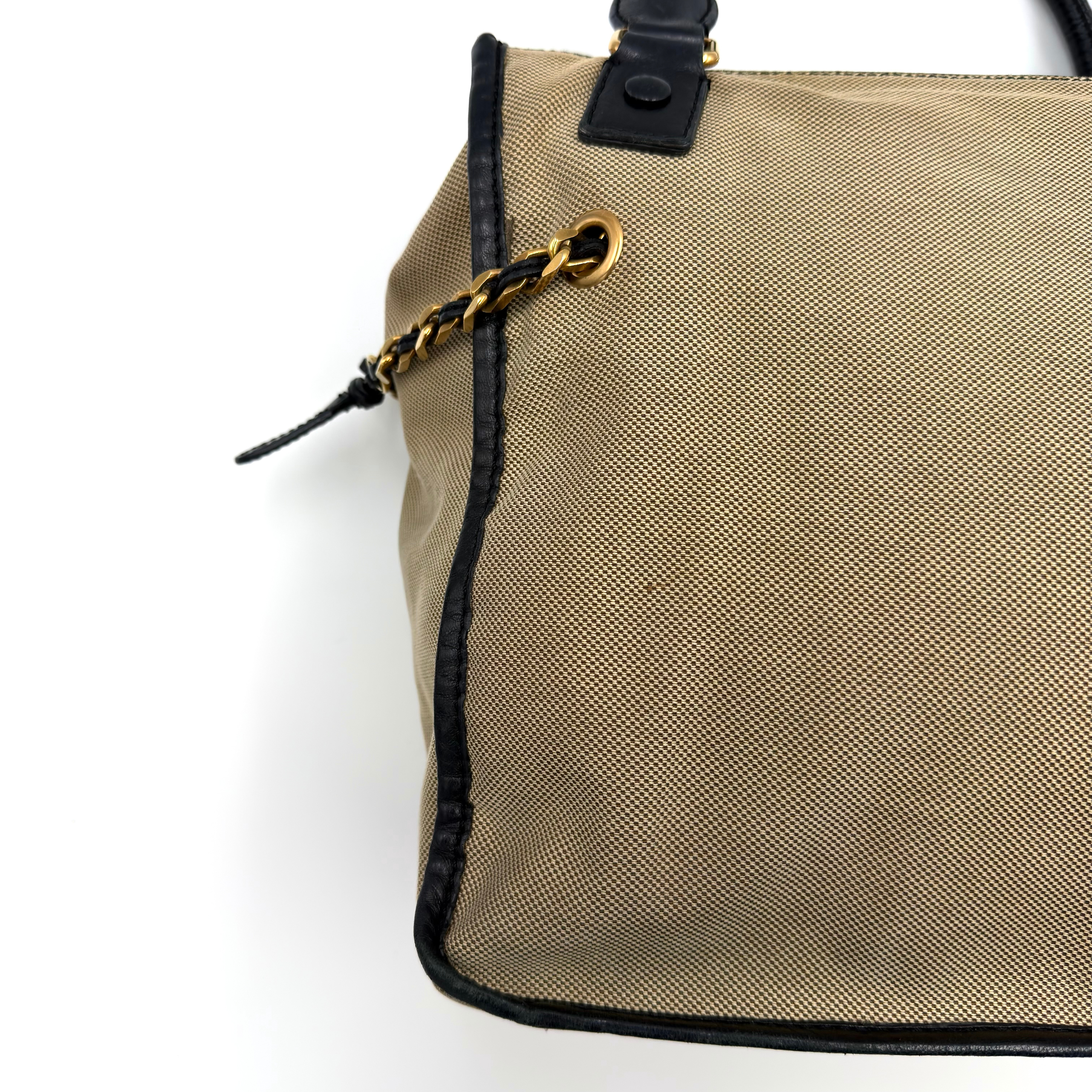 Chloe Harley Handbag Beige/Black