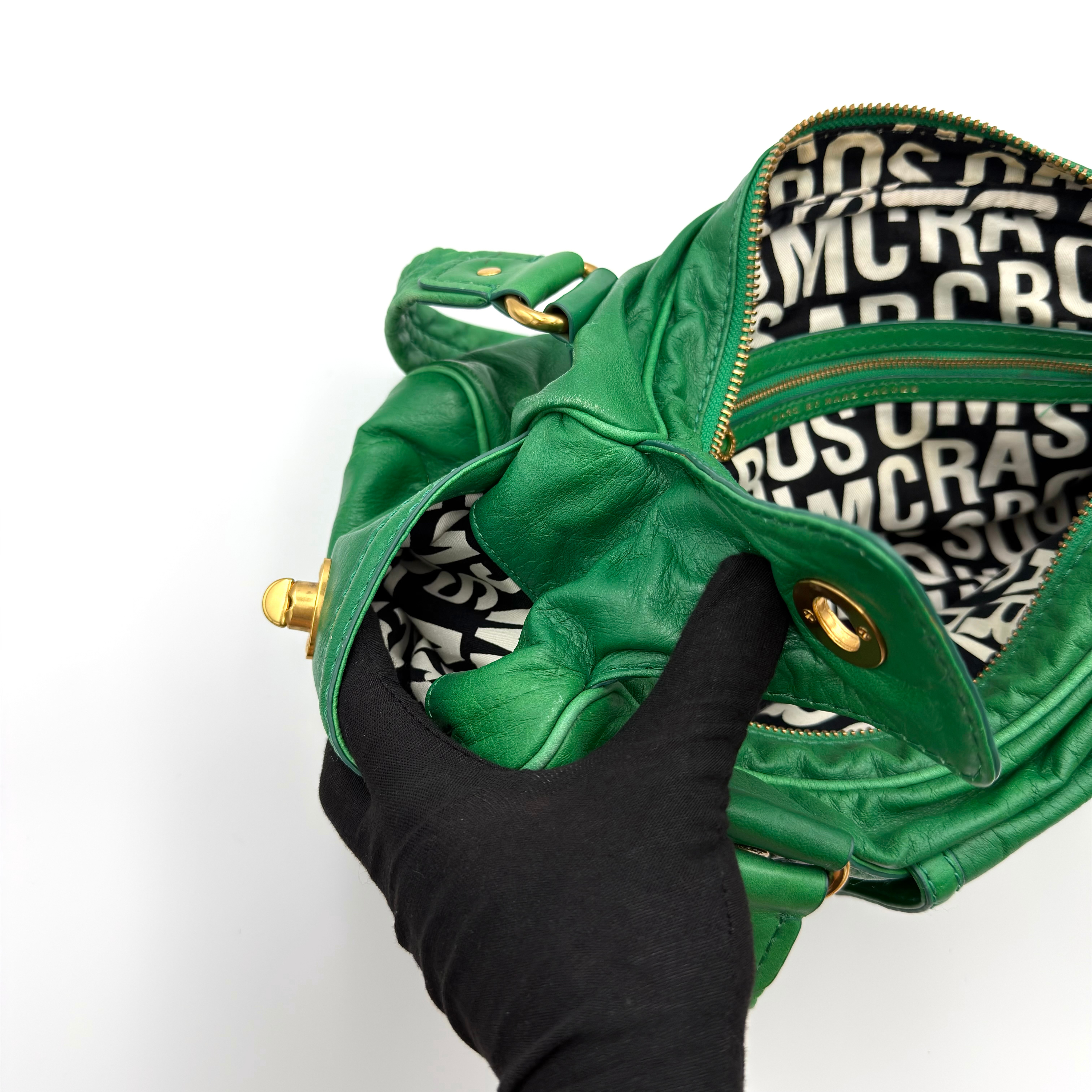 Marc Jacobs Turnlock Shoulder Bag Green