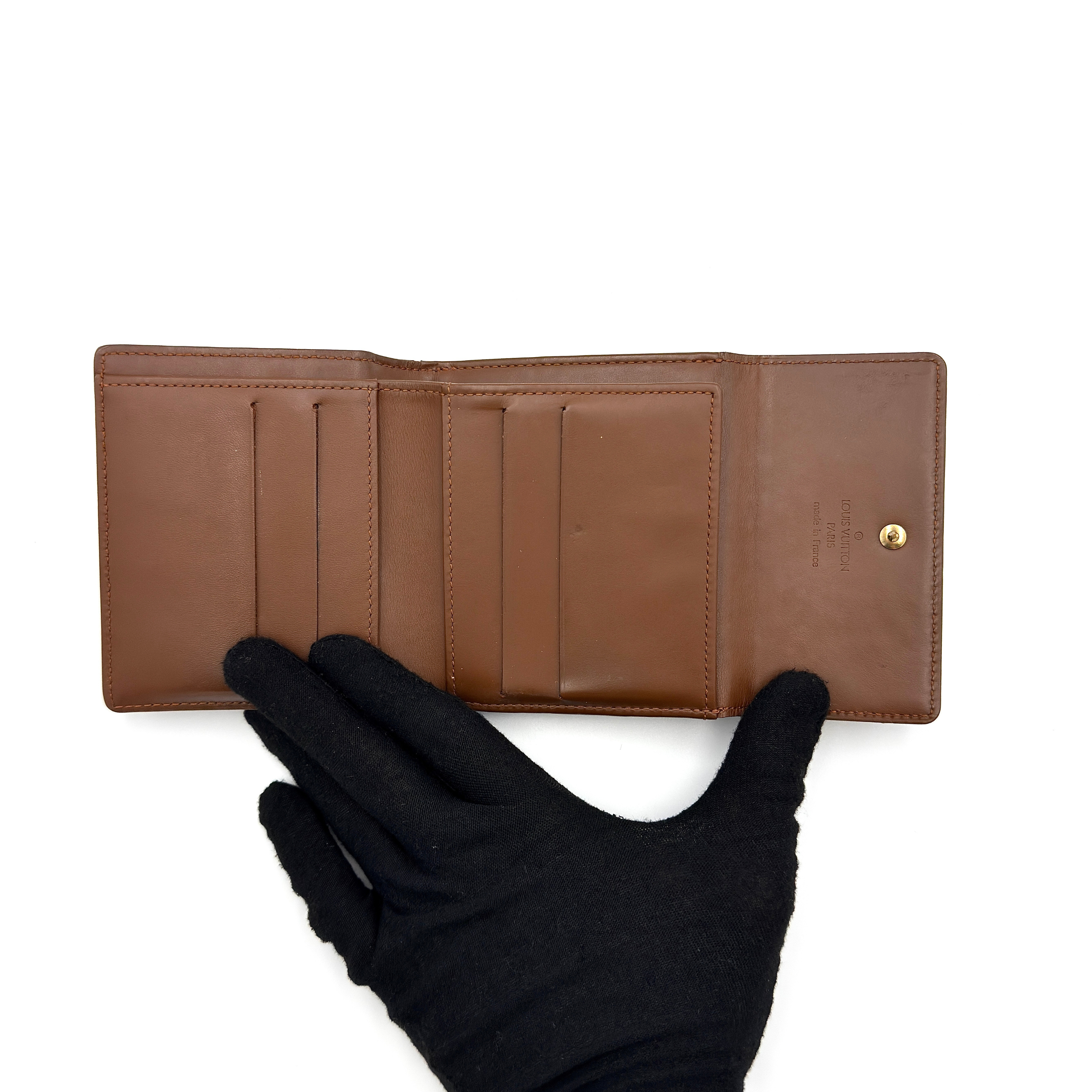 Louis Vuitton Monogram Vernis Portefeuille Elise Wallet Bronze