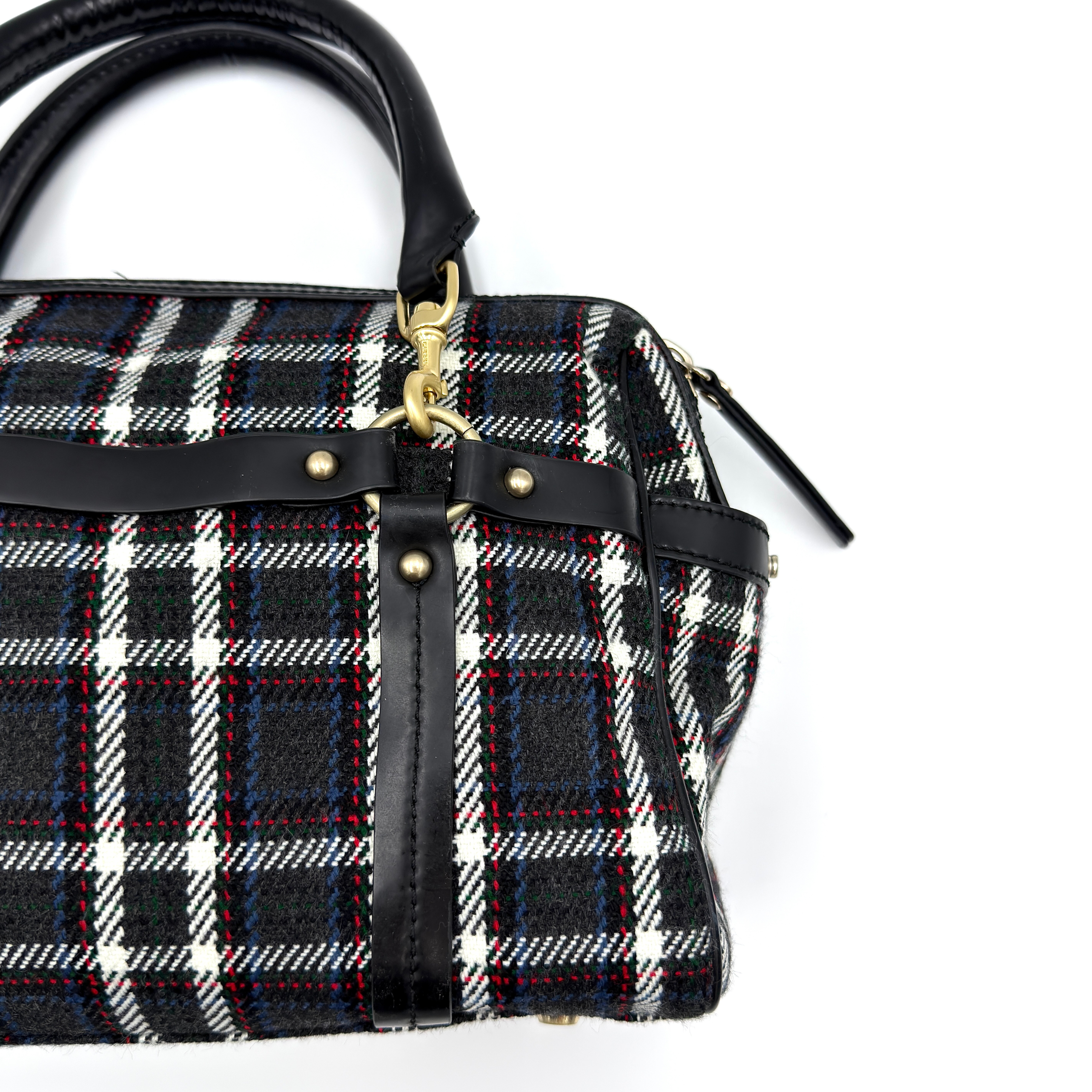 Diesel 2Way Tartan Plaid Handbag Multicolor