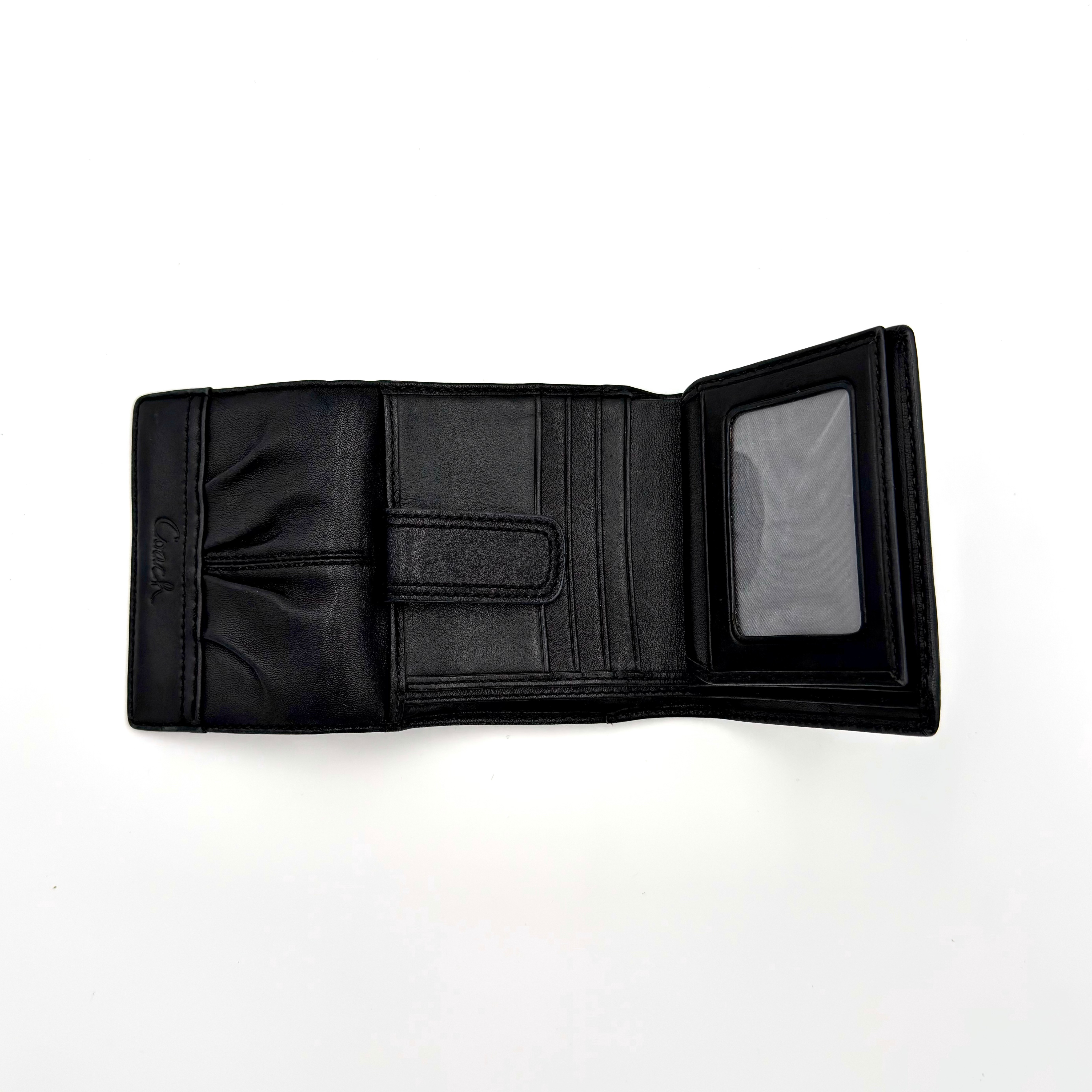 Coach Signature Soho Black Leather Wallet