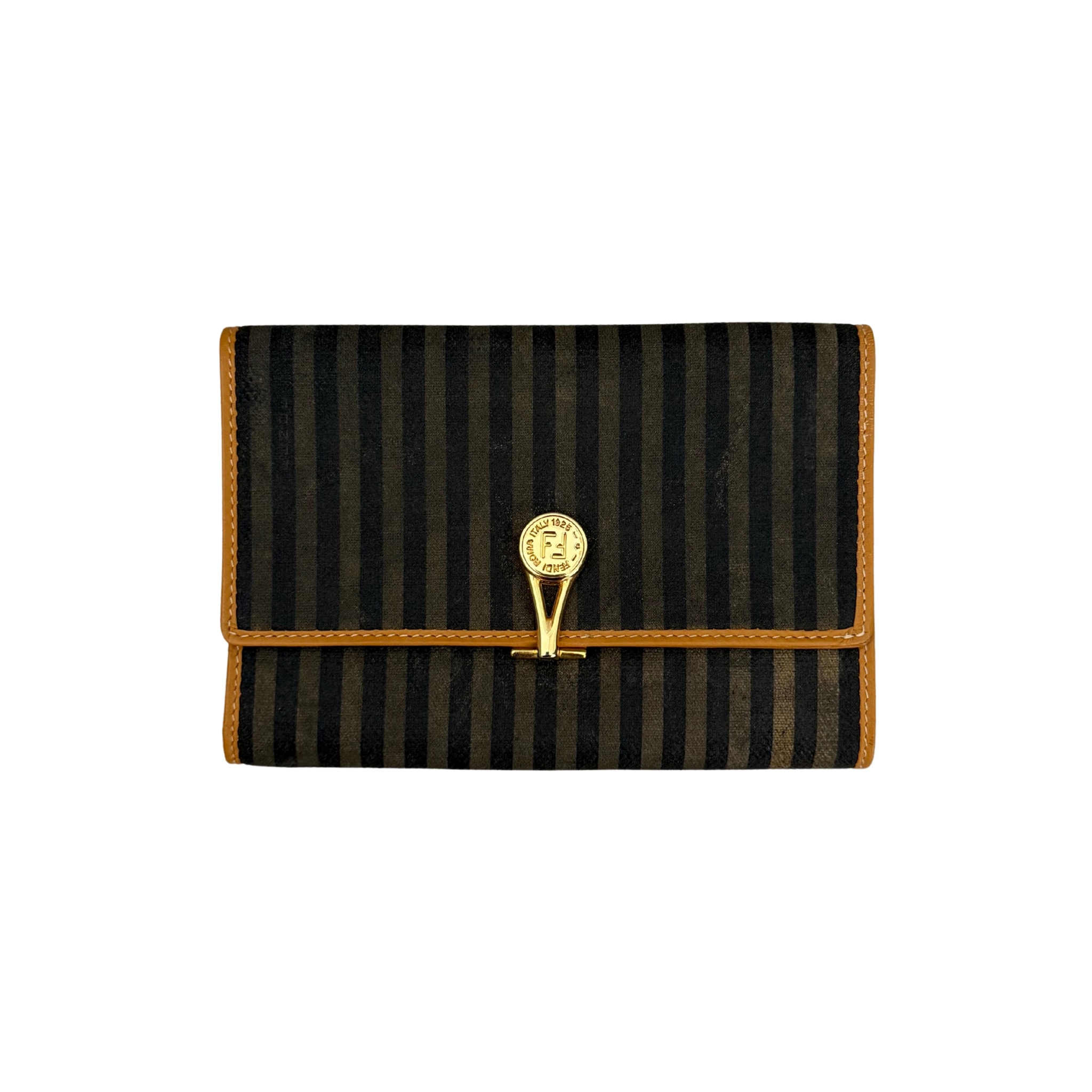 Fendi Canvas Striped Vintage Wallet