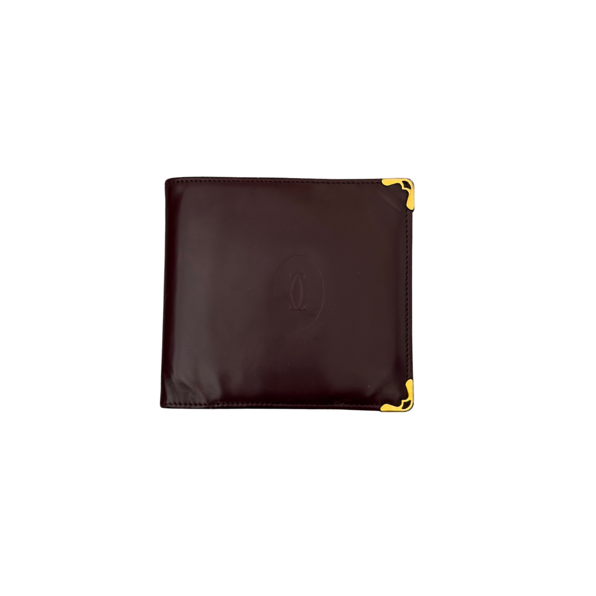 Cartier Burgundy Patent Leather Cardholder