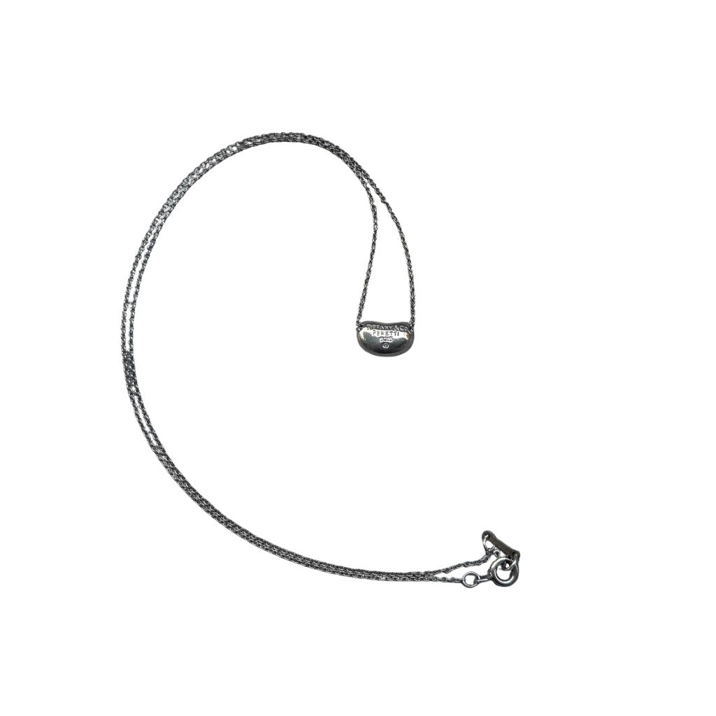 Tiffany & Co. Mini Elsa Peretti Bean Pendant Chain Necklace