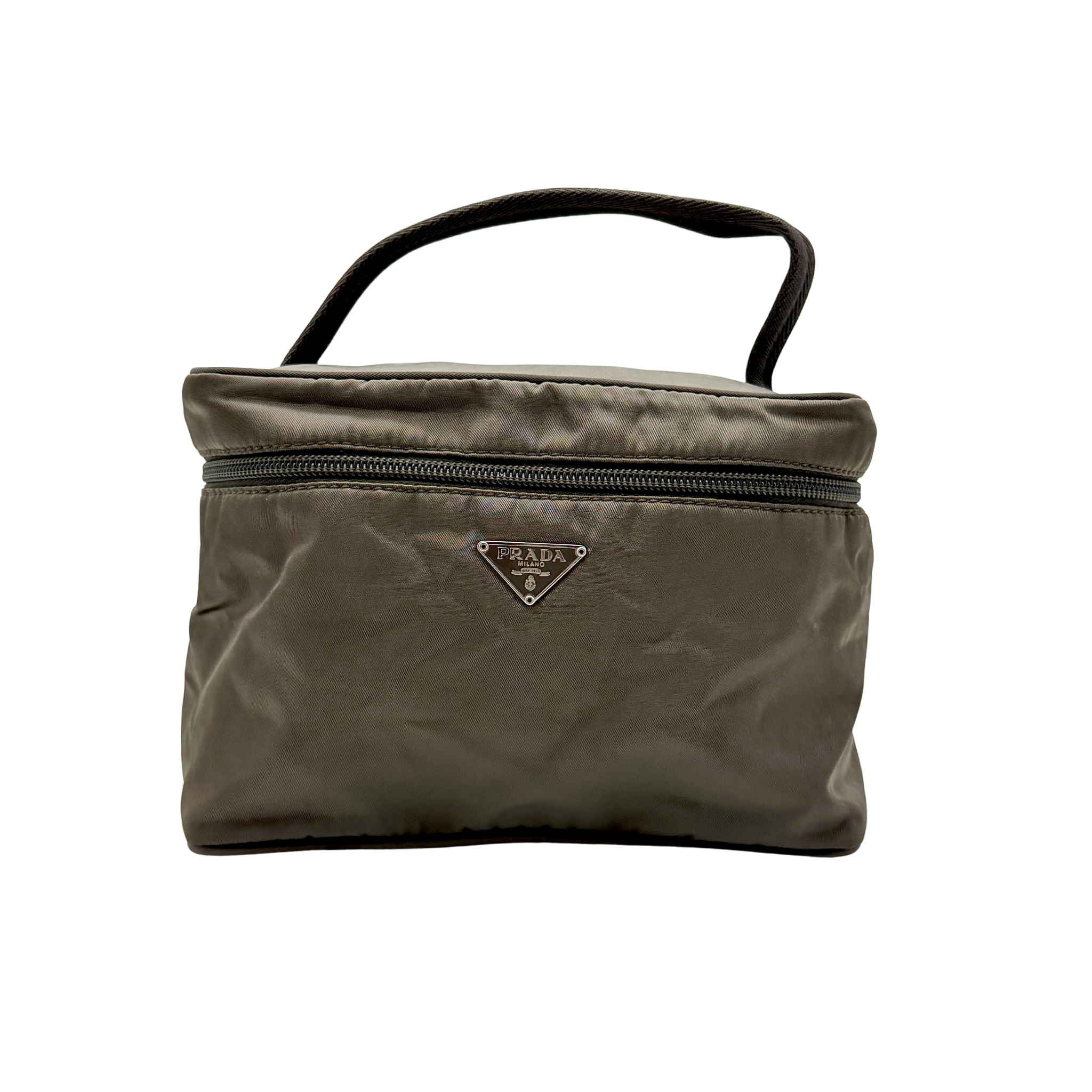 Prada Nylon Vanity Bag Grey