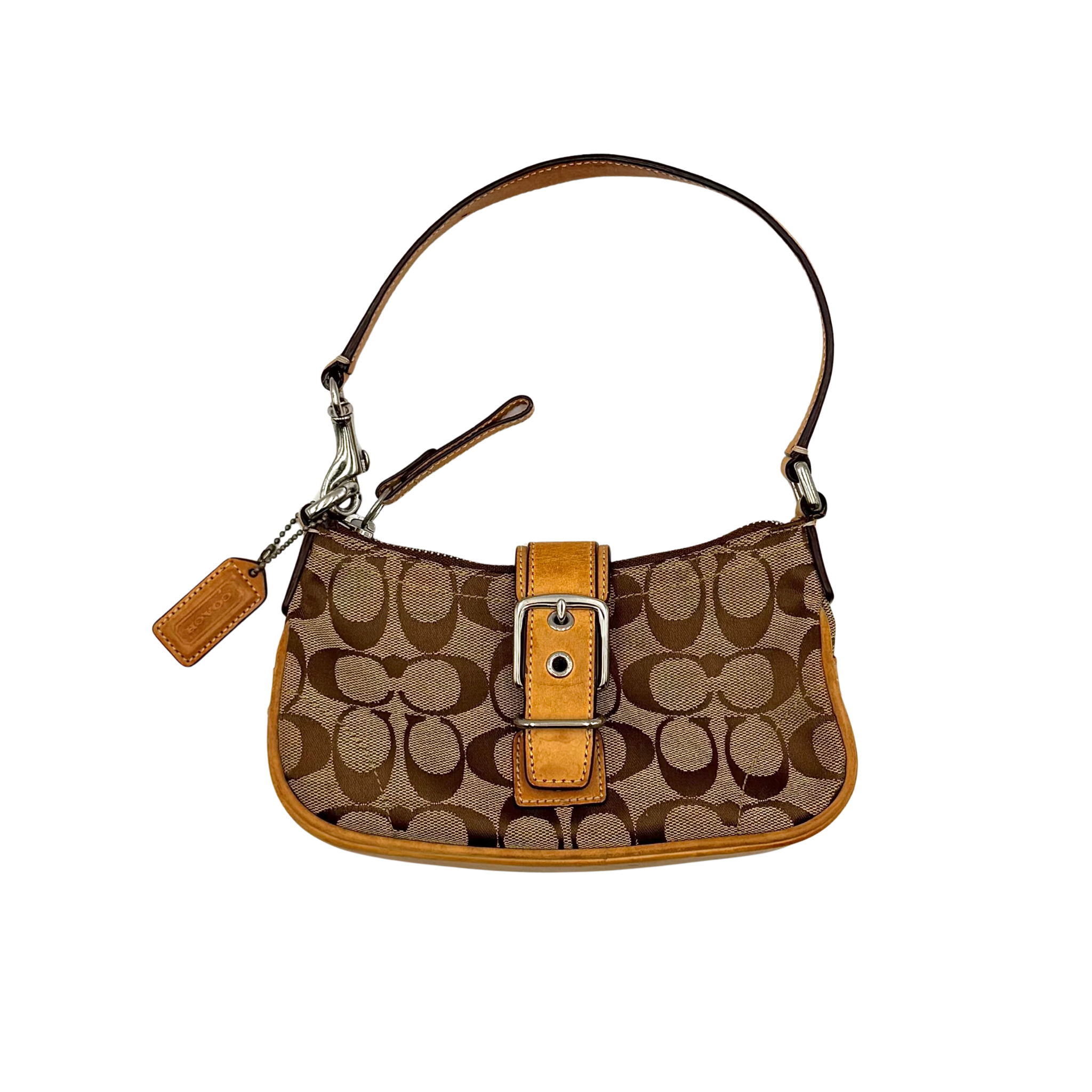 Coach Y2K Demi Soho Shoulder Bag Beige/Tan