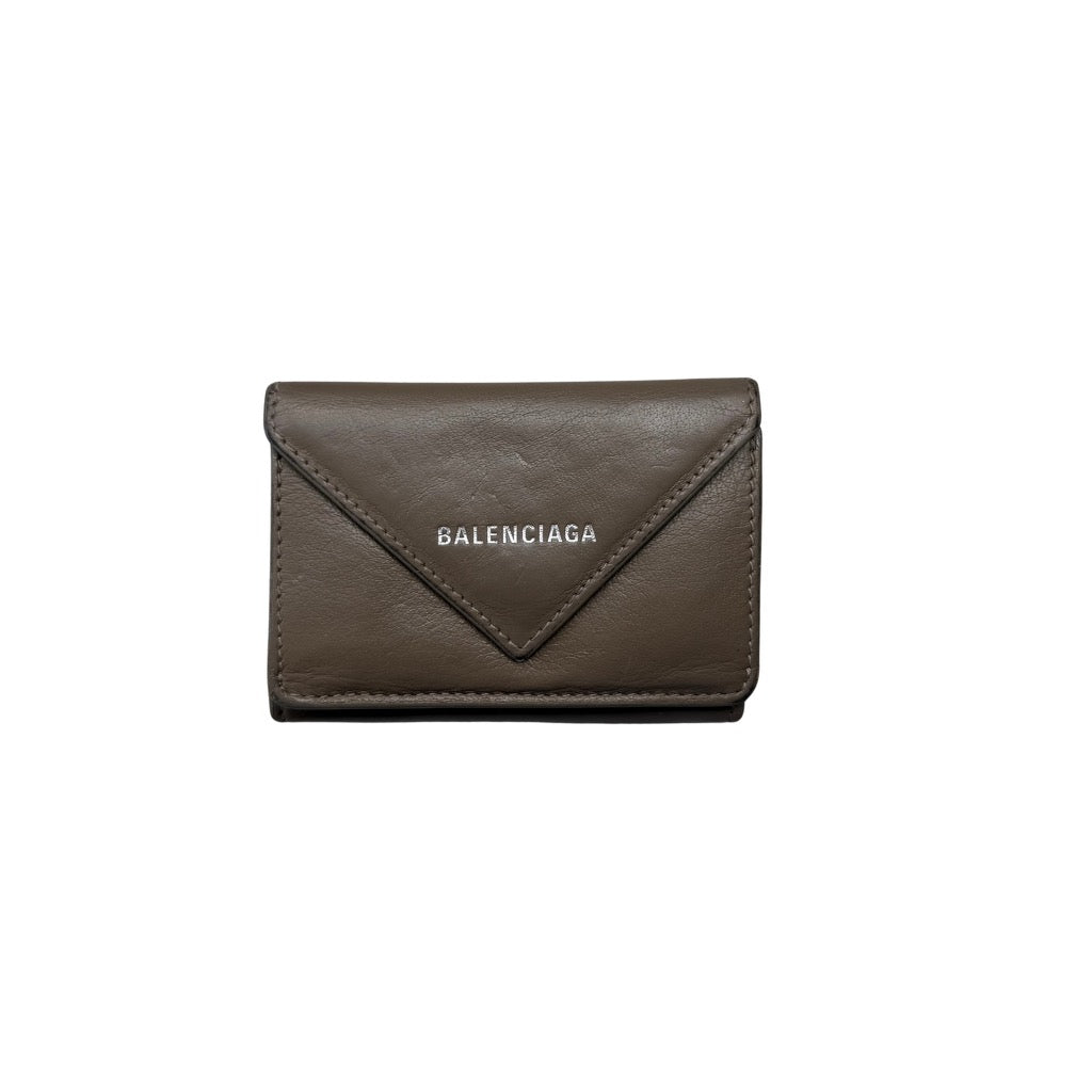 Balenciaga Papier Mini Wallet Brown