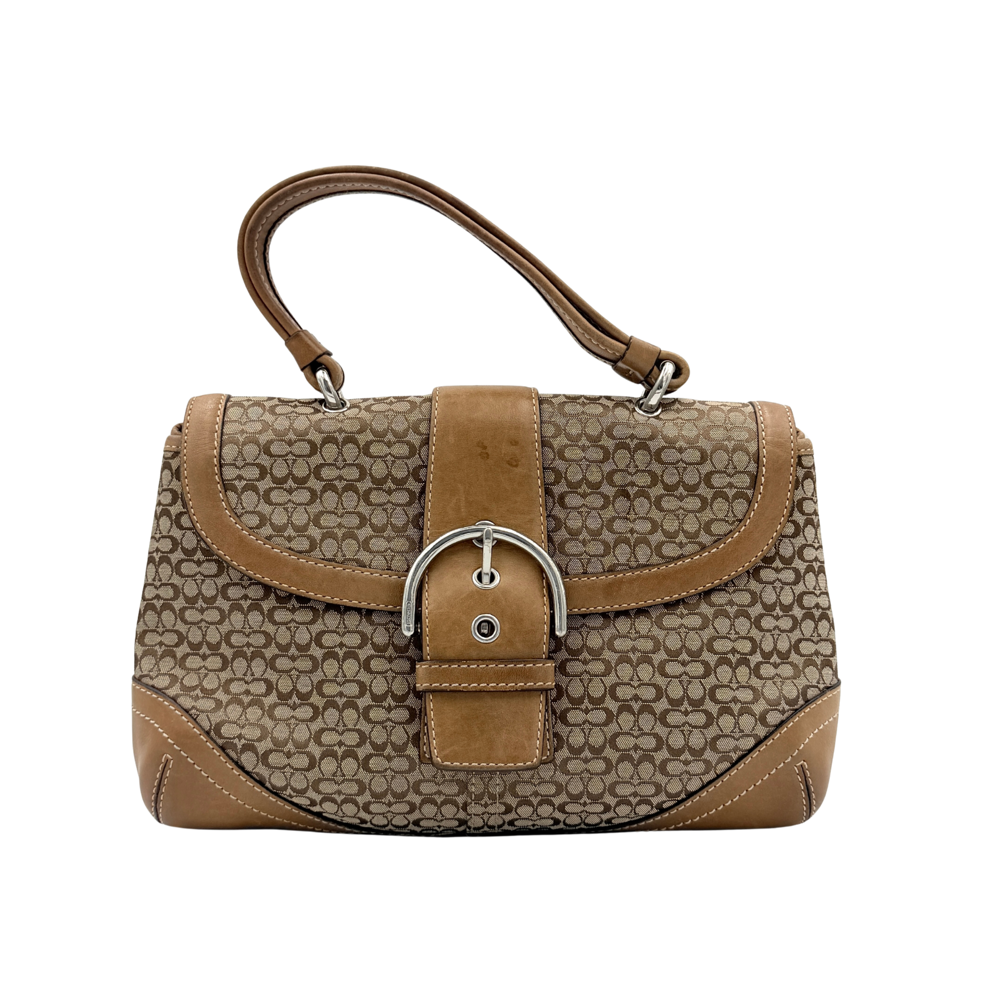 Coach Y2K Signature Soho Shoulder Bag Beige/Tan