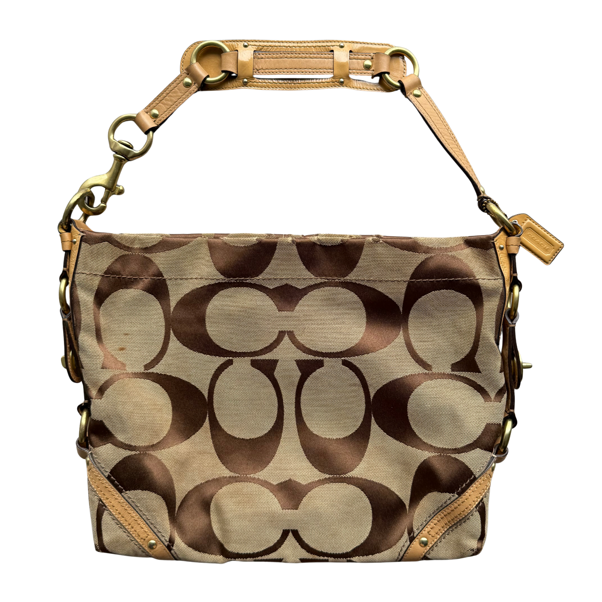 Coach Signature Carly ShoulderBag Beige