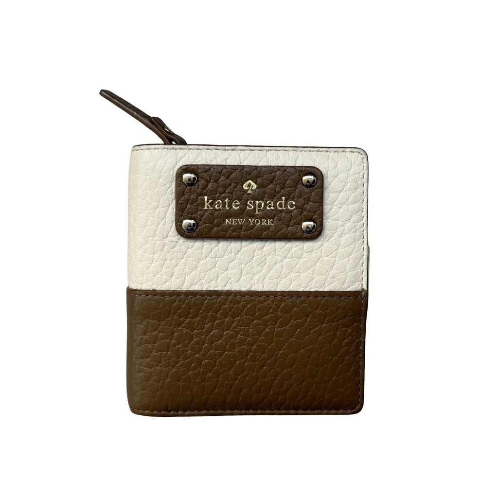 Kate Spade Mini Wallet Brown/White