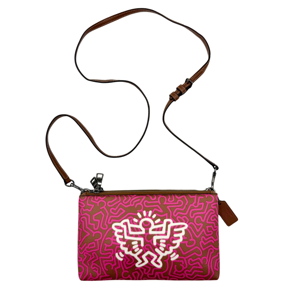 Coach x Keith Haring Lyla Crossbody Bag Brown/Pink