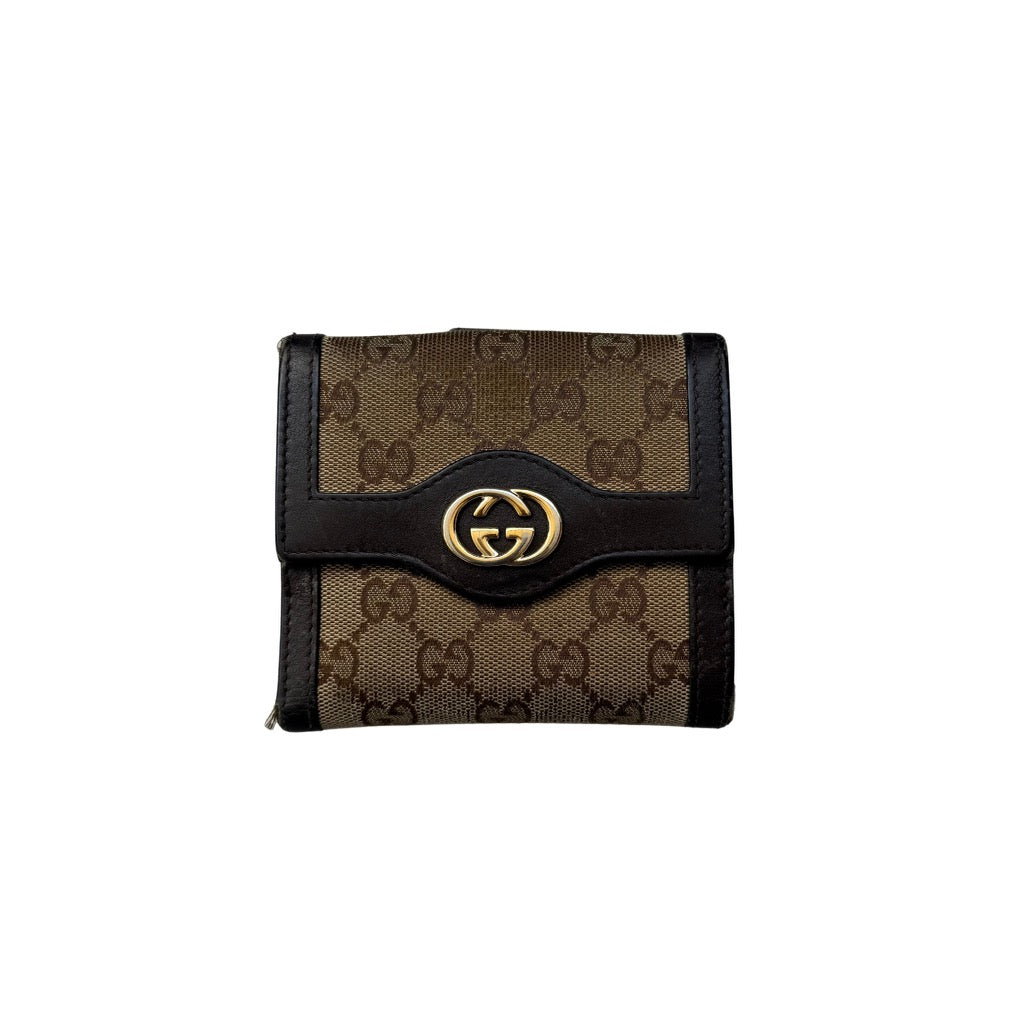 Gucci GG Monogram Small Wallet Beige
