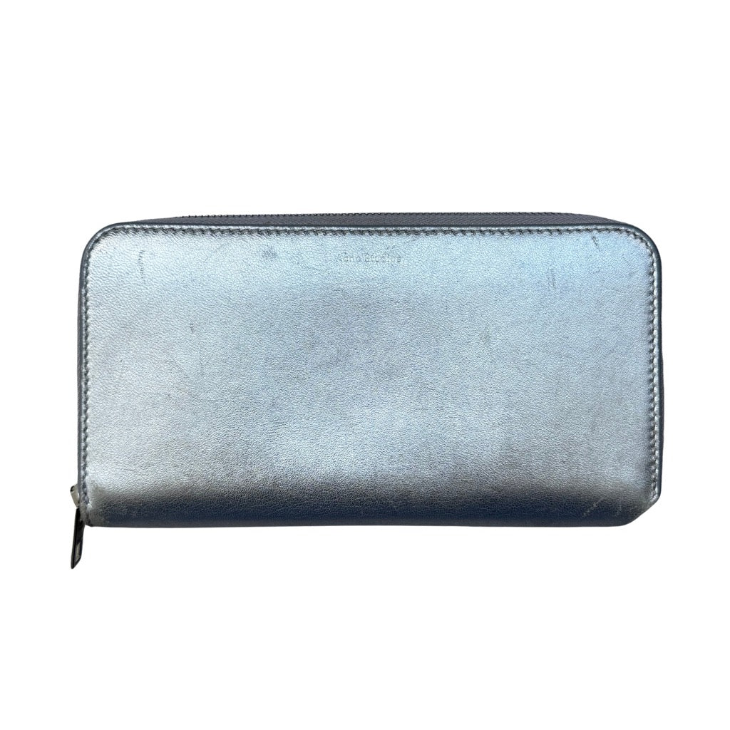 Acne Studios Metallic Silver Long Wallet