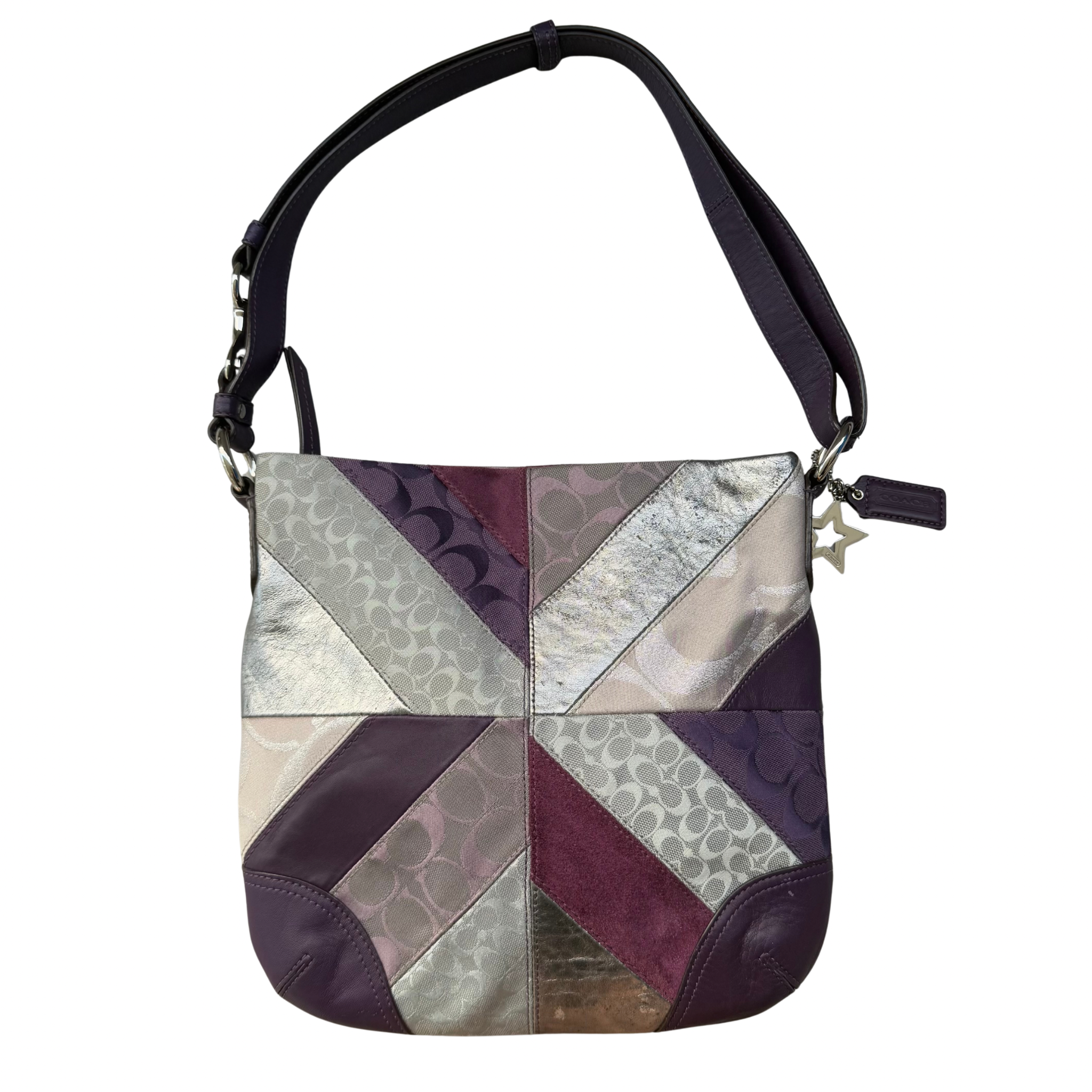Coach 2Way Patchwork ShoulderBag Multicolor