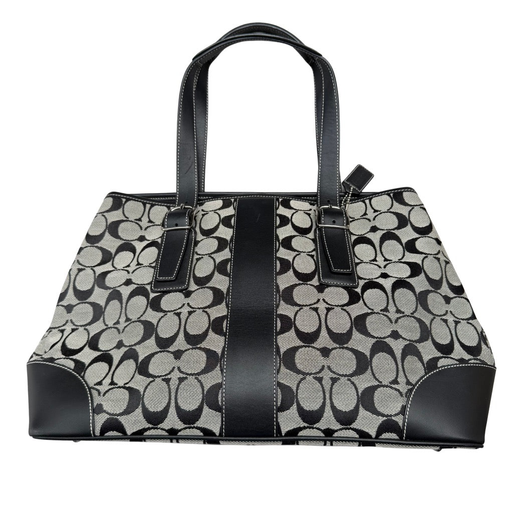Coach Signature Canvas Tote Bag Grey/Black
