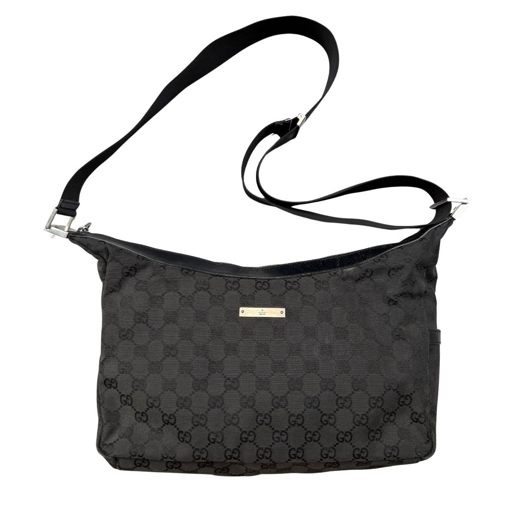 Gucci GG Monogram Crossbody Bag Black