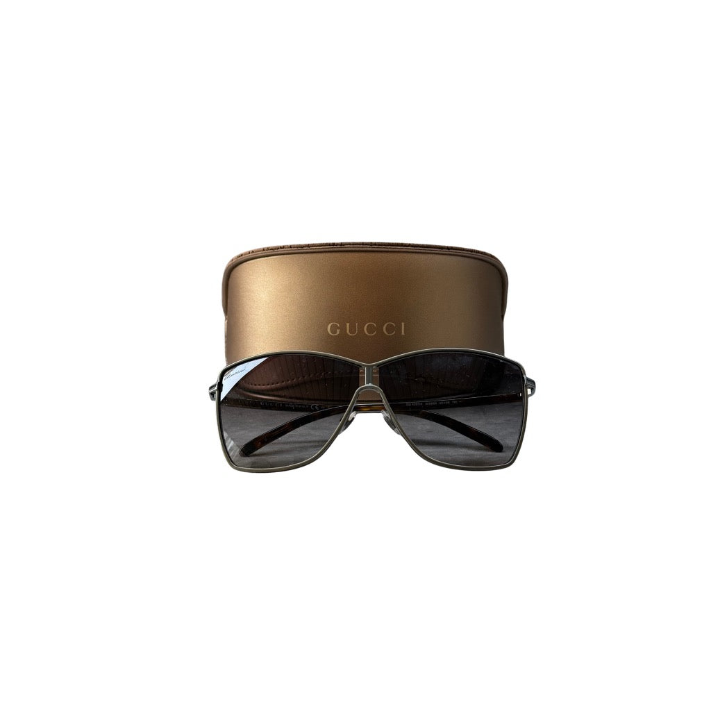 Gucci Oversized Square Sunglasses Brown
