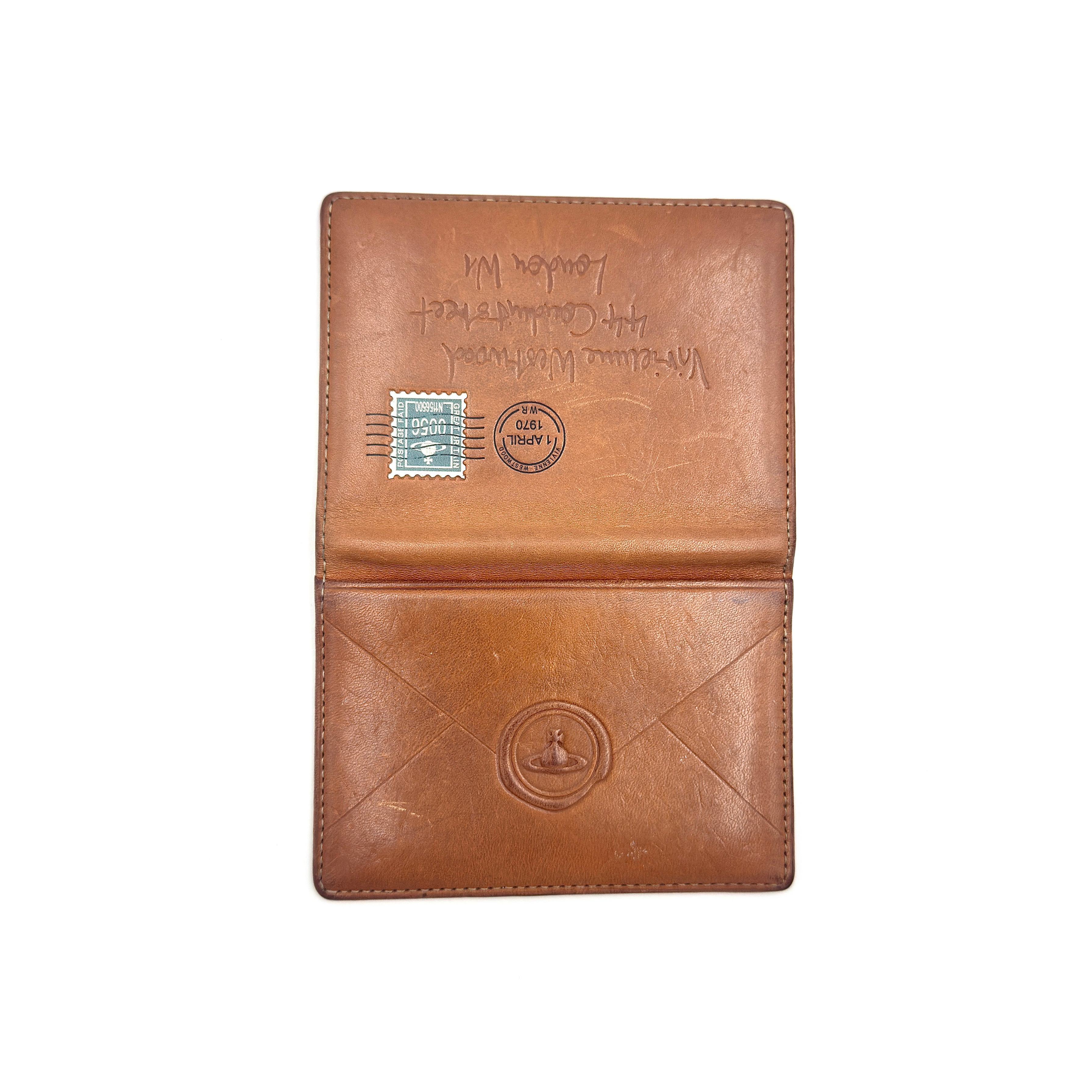 Vivienne Westwood Envelope Card Case Brown
