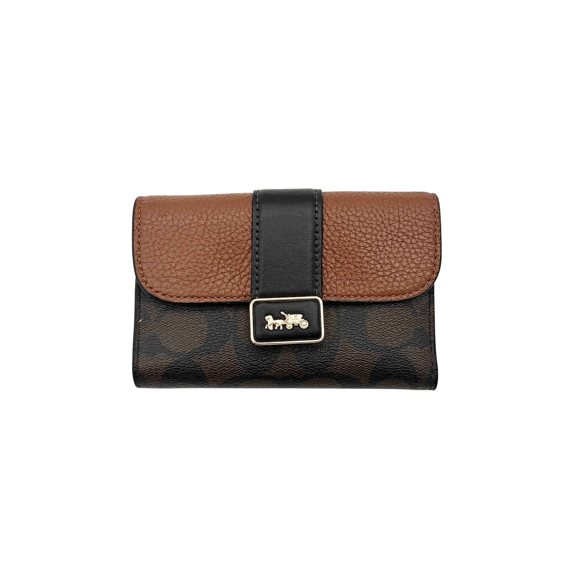 Coach Signature Medium Grace Wallet Brown