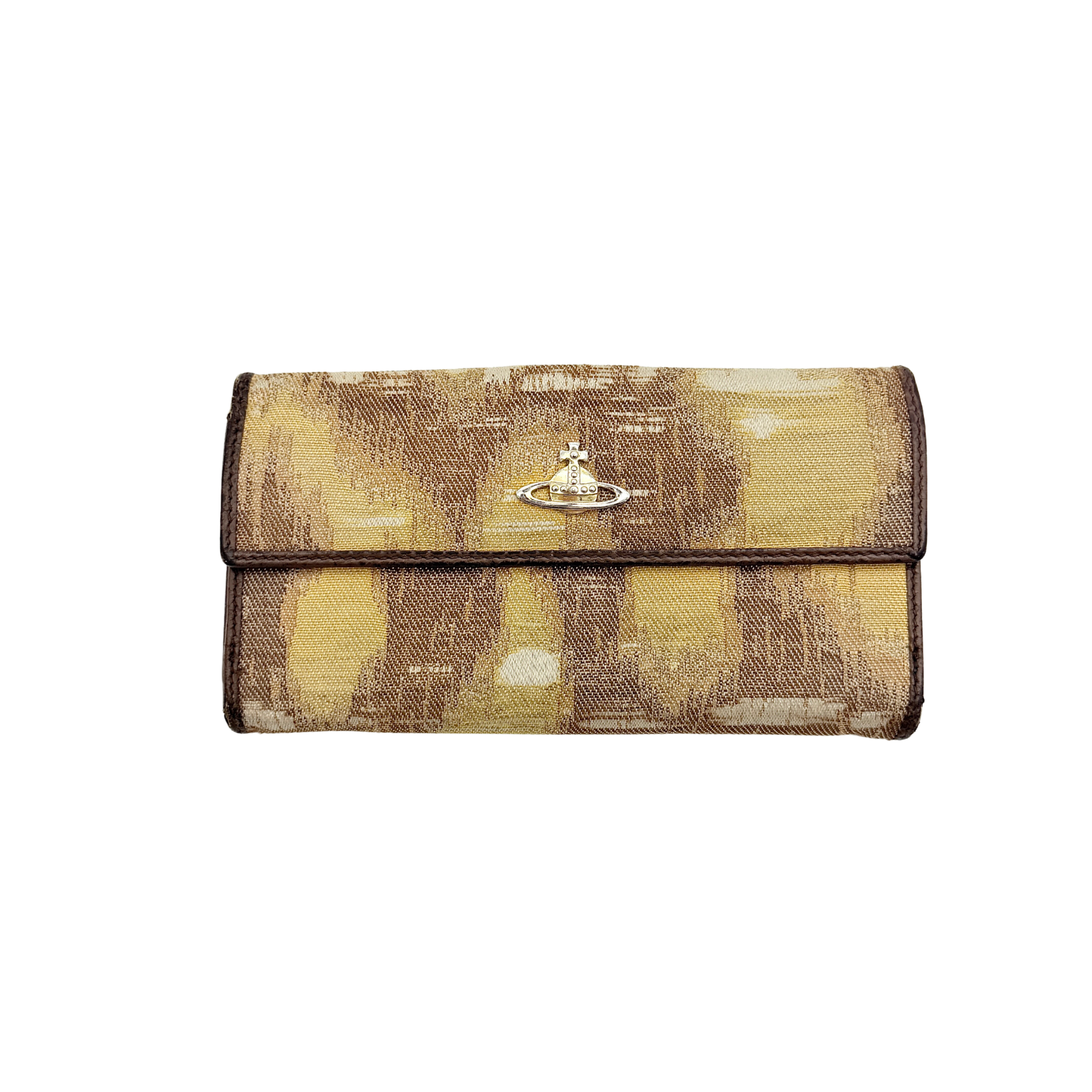 Vivienne Westwood Orb Long Wallet Beige/Brown