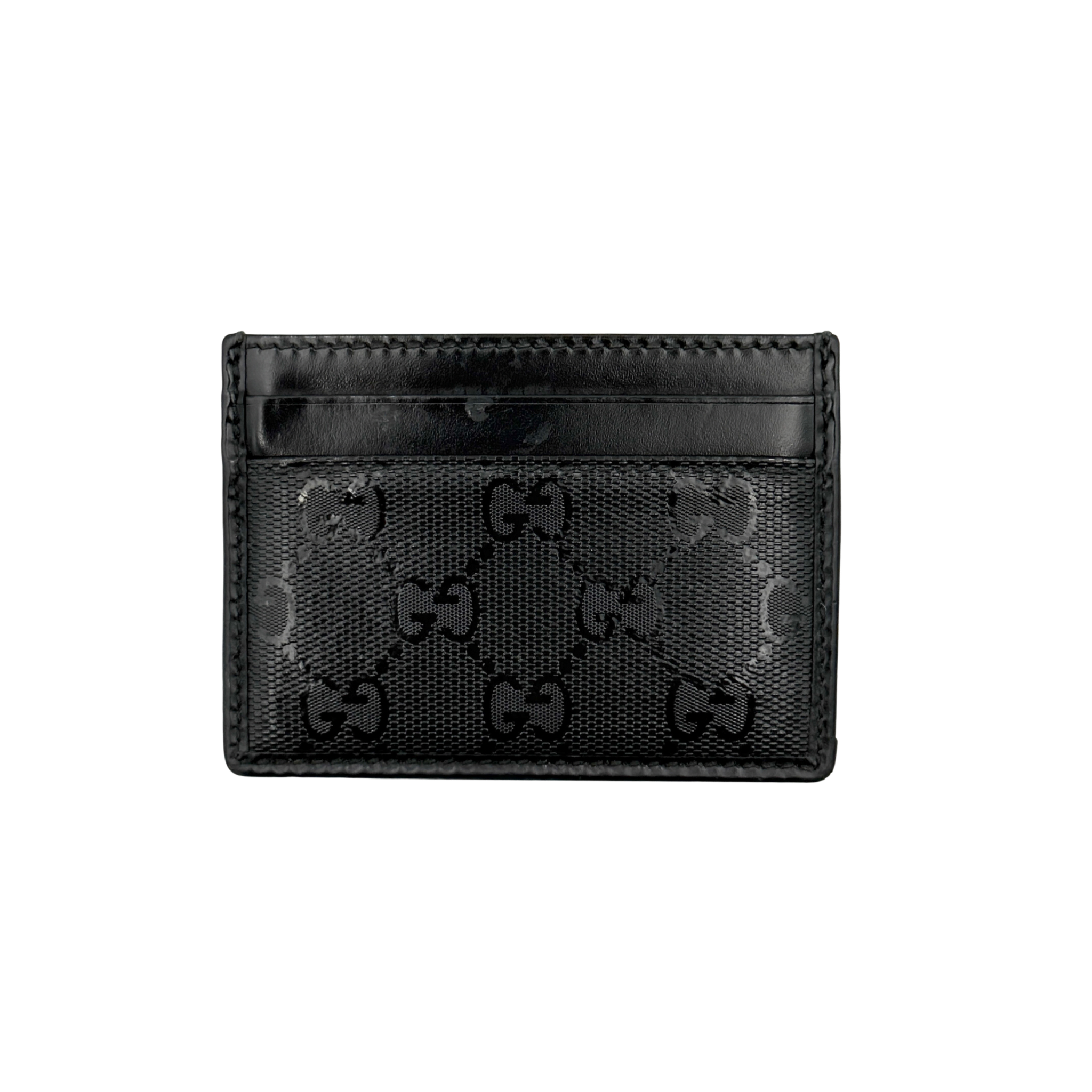 Gucci GG Monogram Card Holder Black