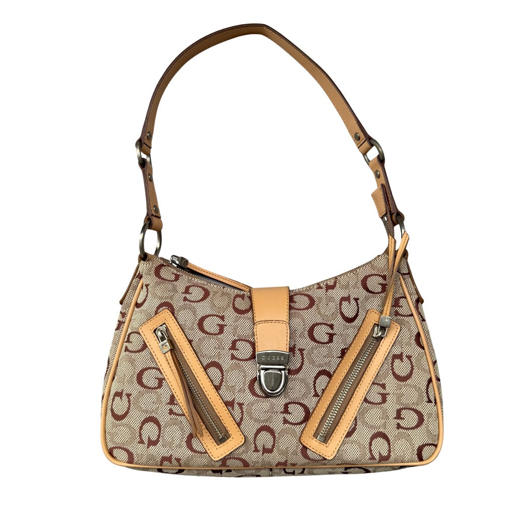Guess Y2K G Monogram ShoulderBag Beige/Tan