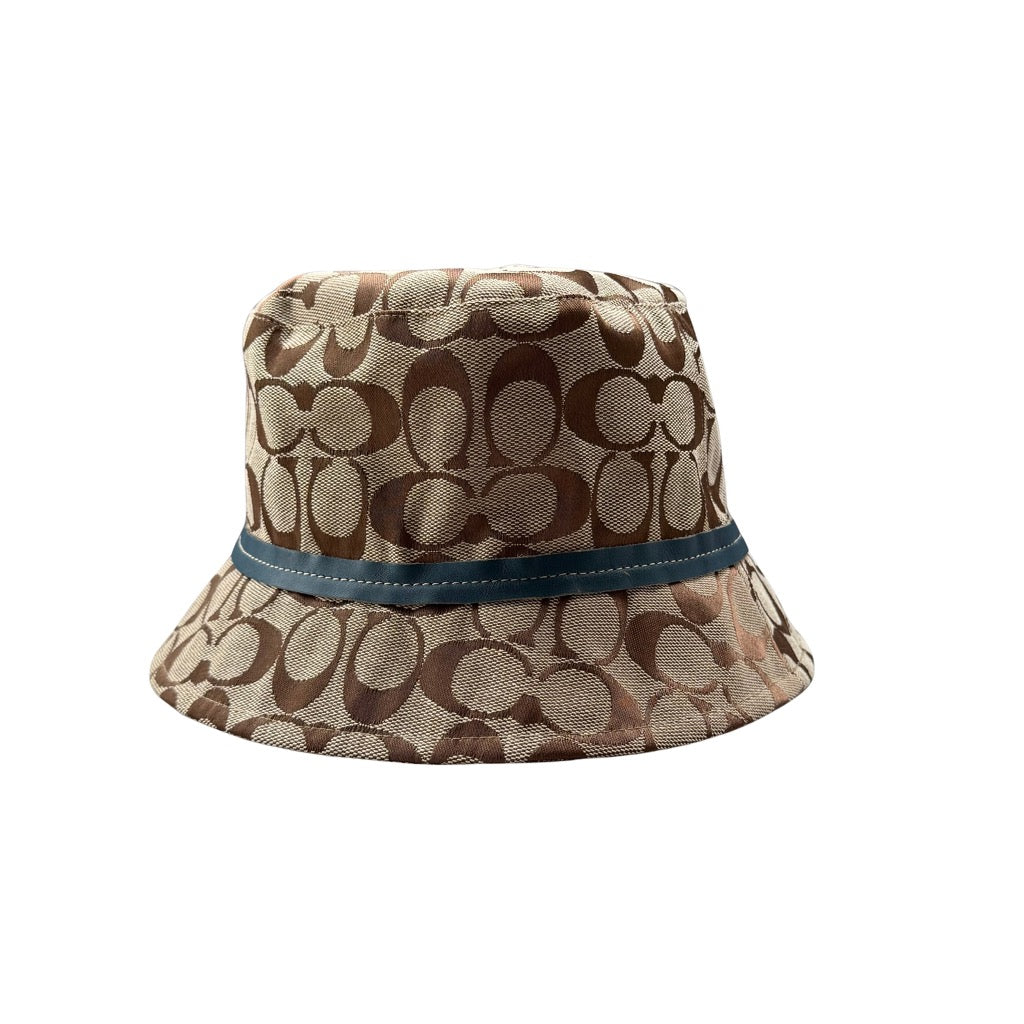 Coach Signature Monogram Bucket Hat Beige/Blue