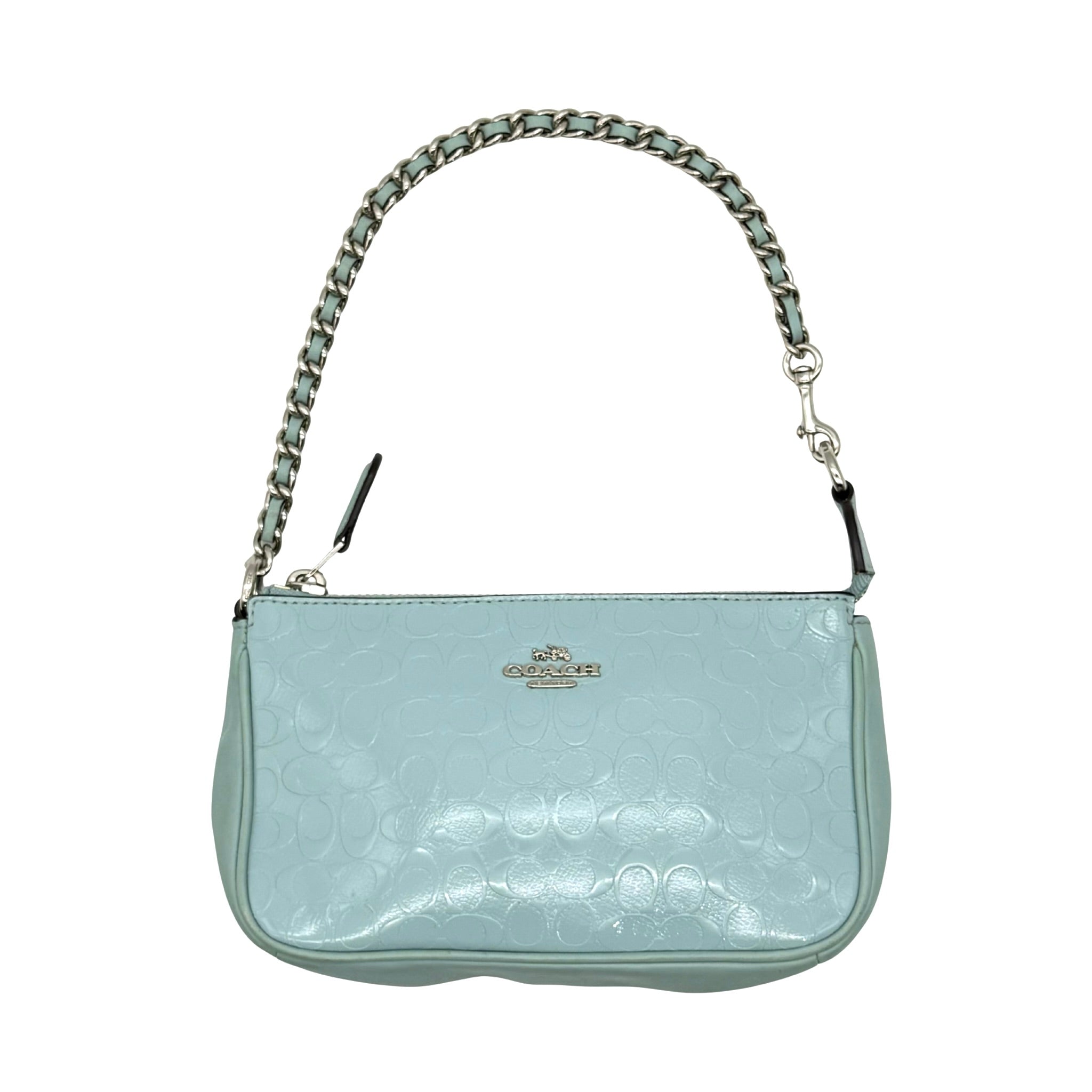 Coach Signature Nolita 19 Shoulder Bag Blue
