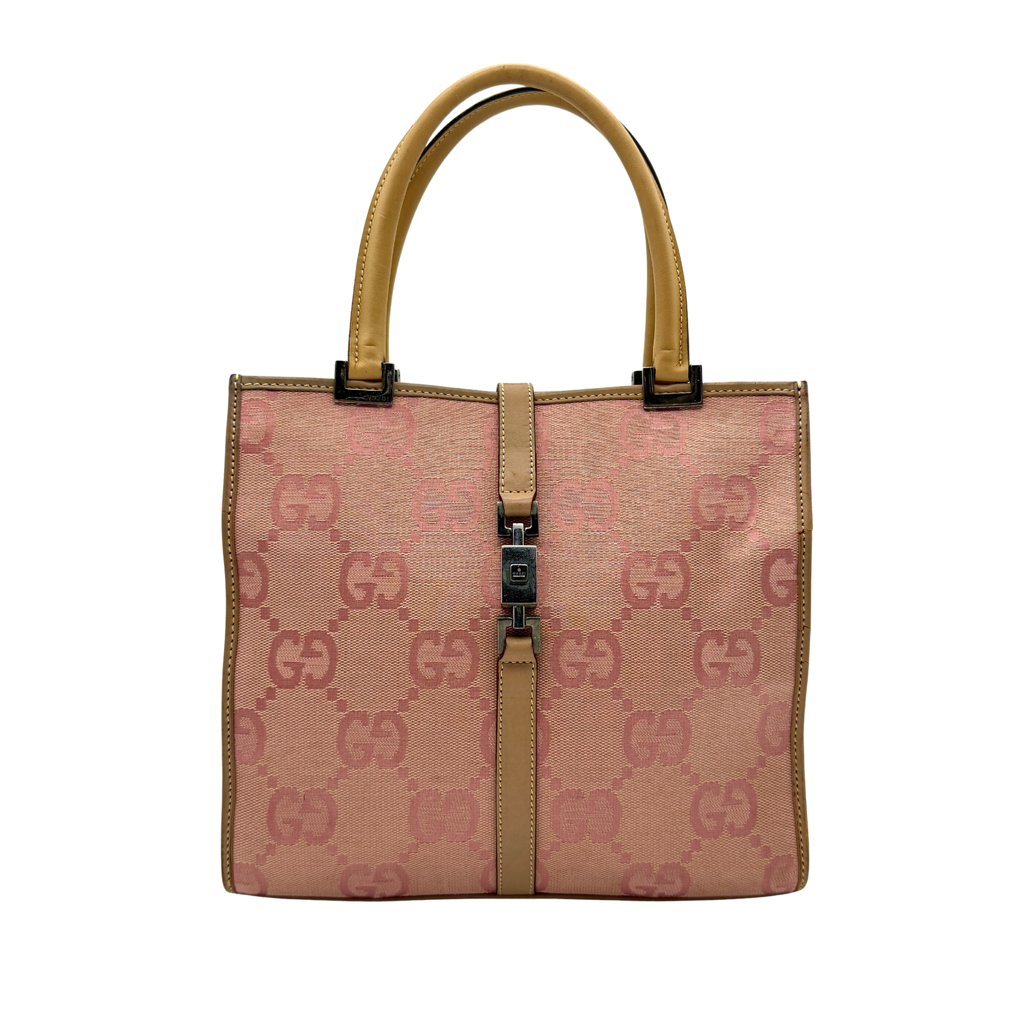 Gucci GG Monogram Jackie Tote Bag Pink