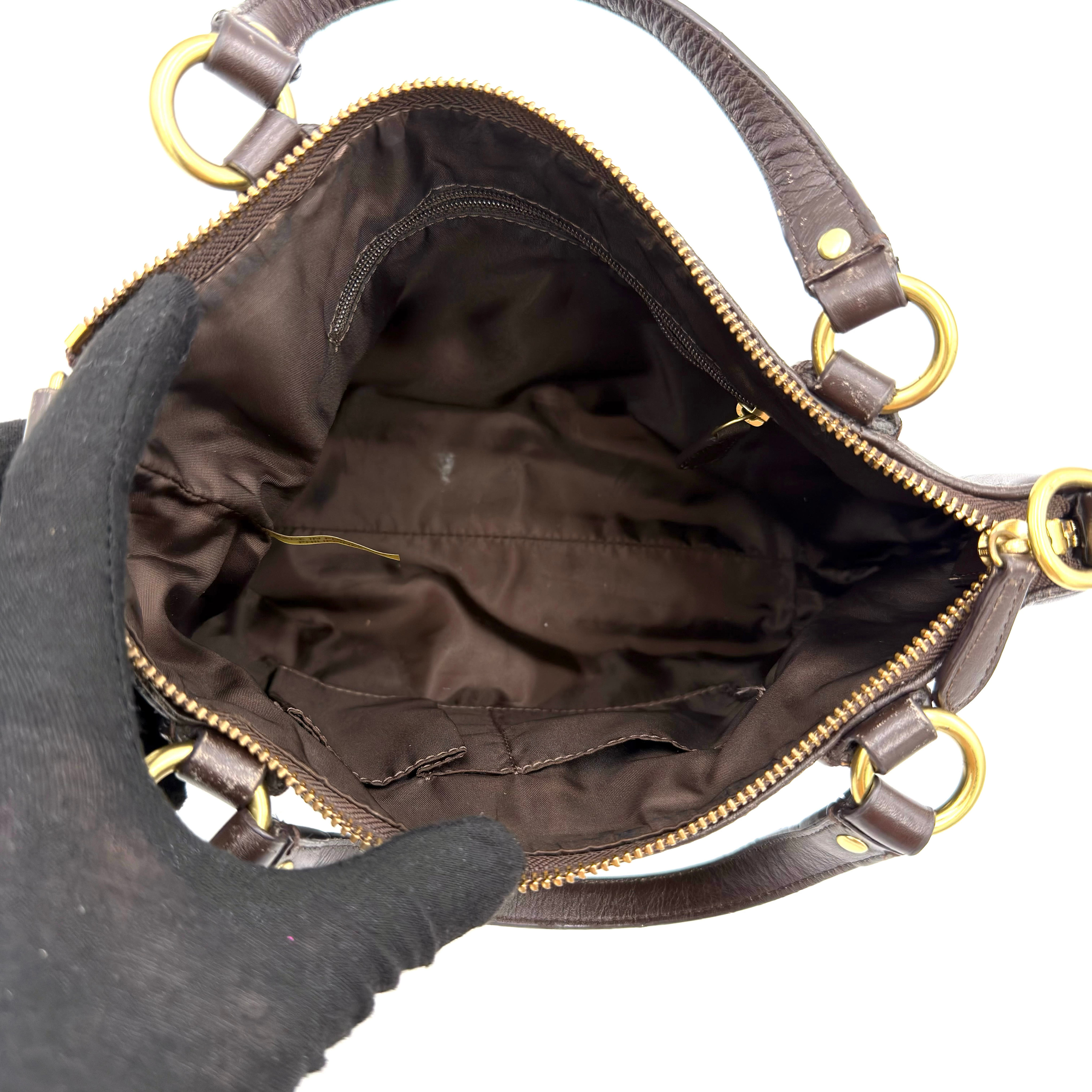 Coach 2Way Campbell Belle Shoulder Bag Brown