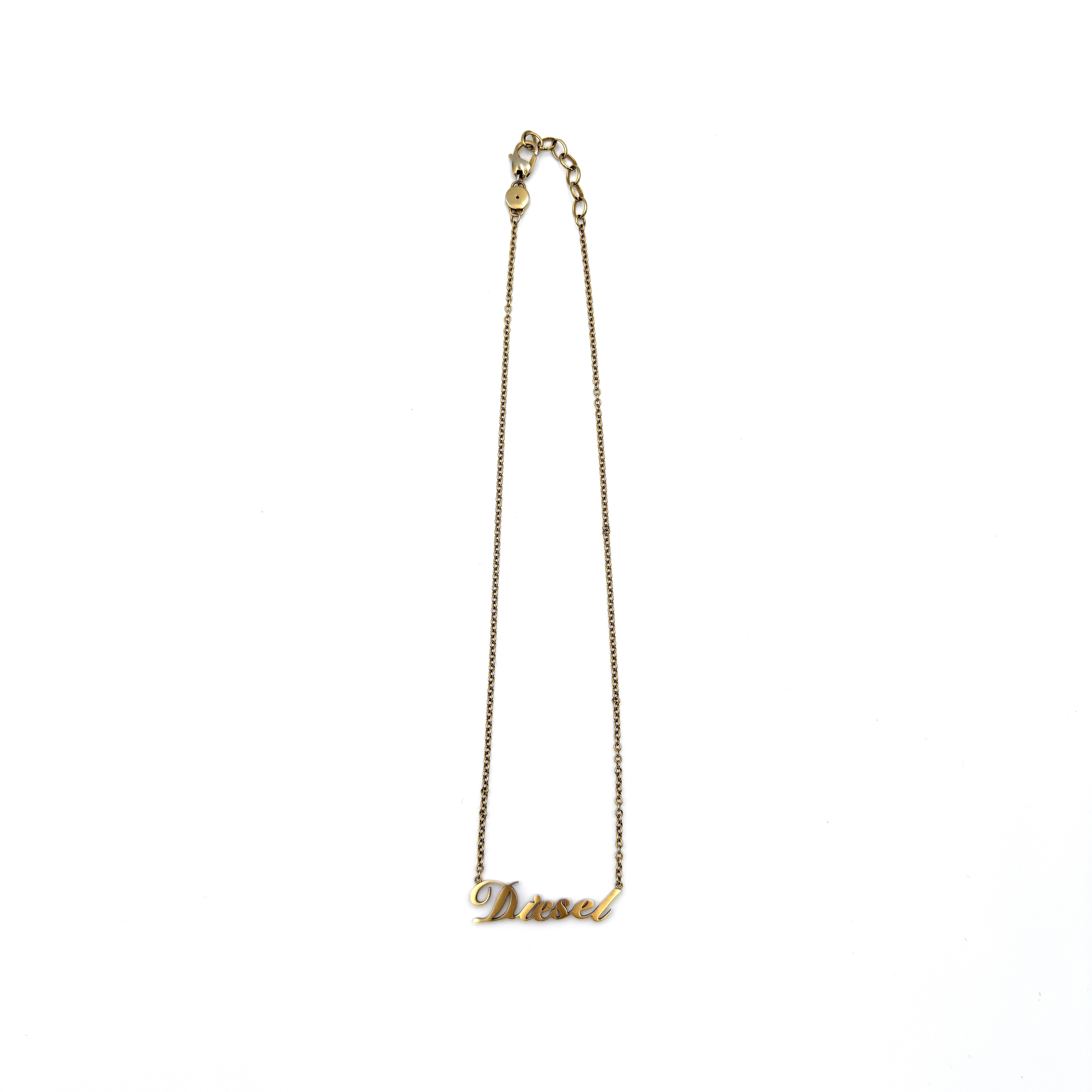 Diesel DX1372 Stainless Steel Chain Gold