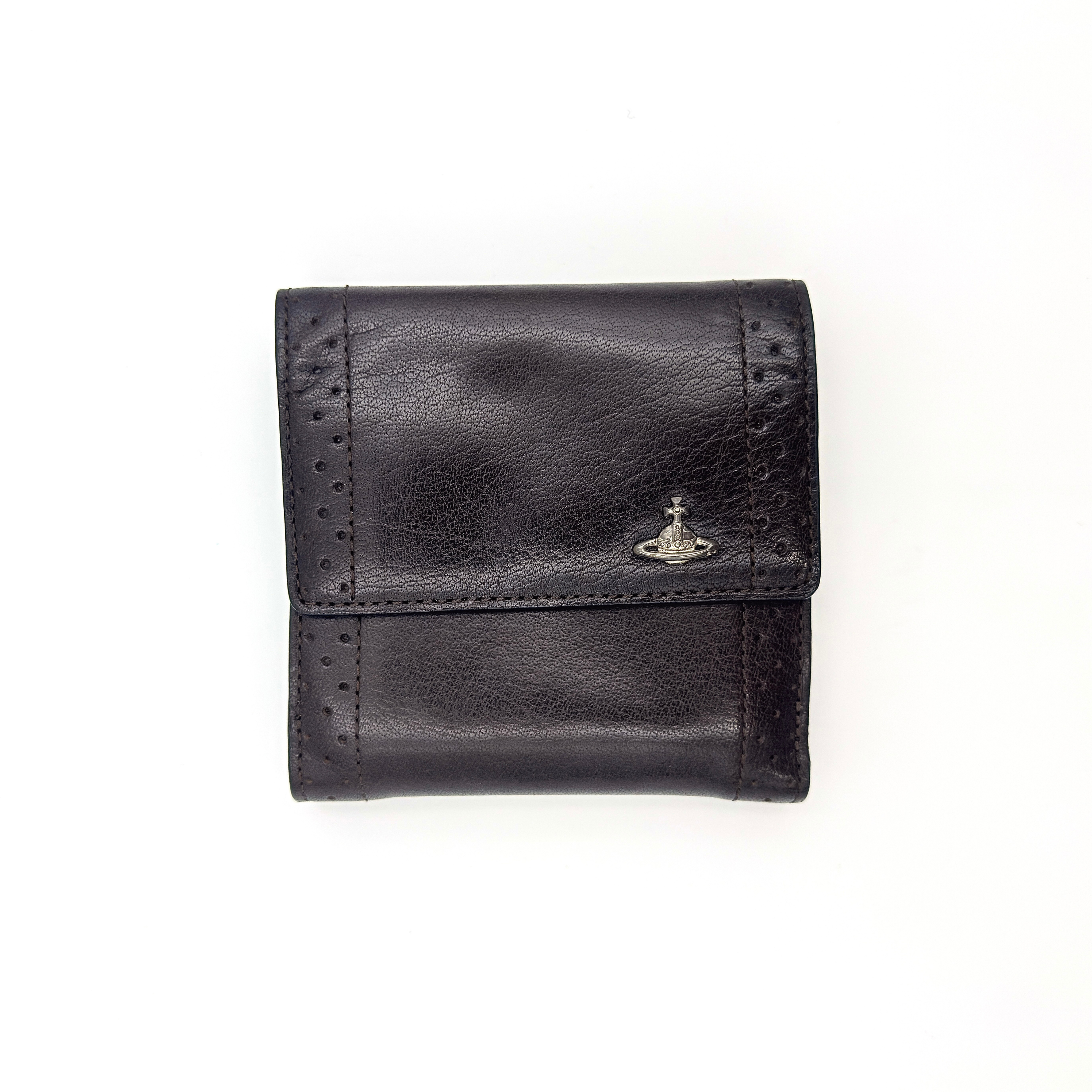 Vivienne Westwood Signature Orb Wallet Dark Brown