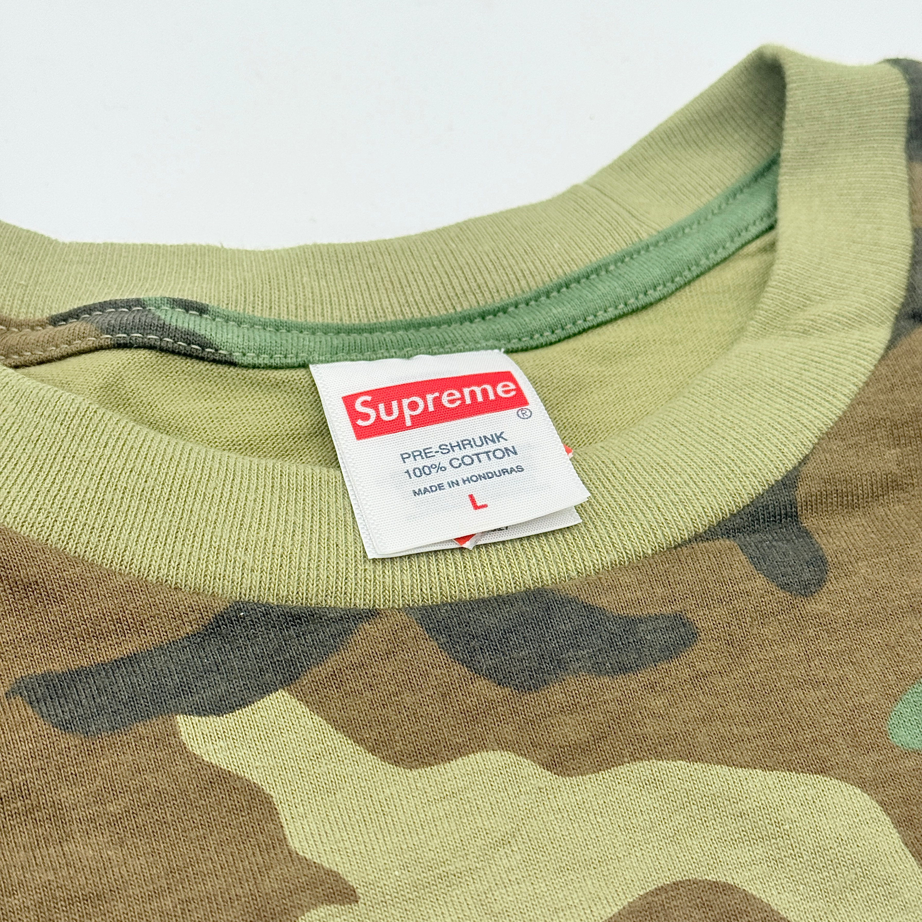 (L) Supreme Playboi Carti Tee Woodland Camo
