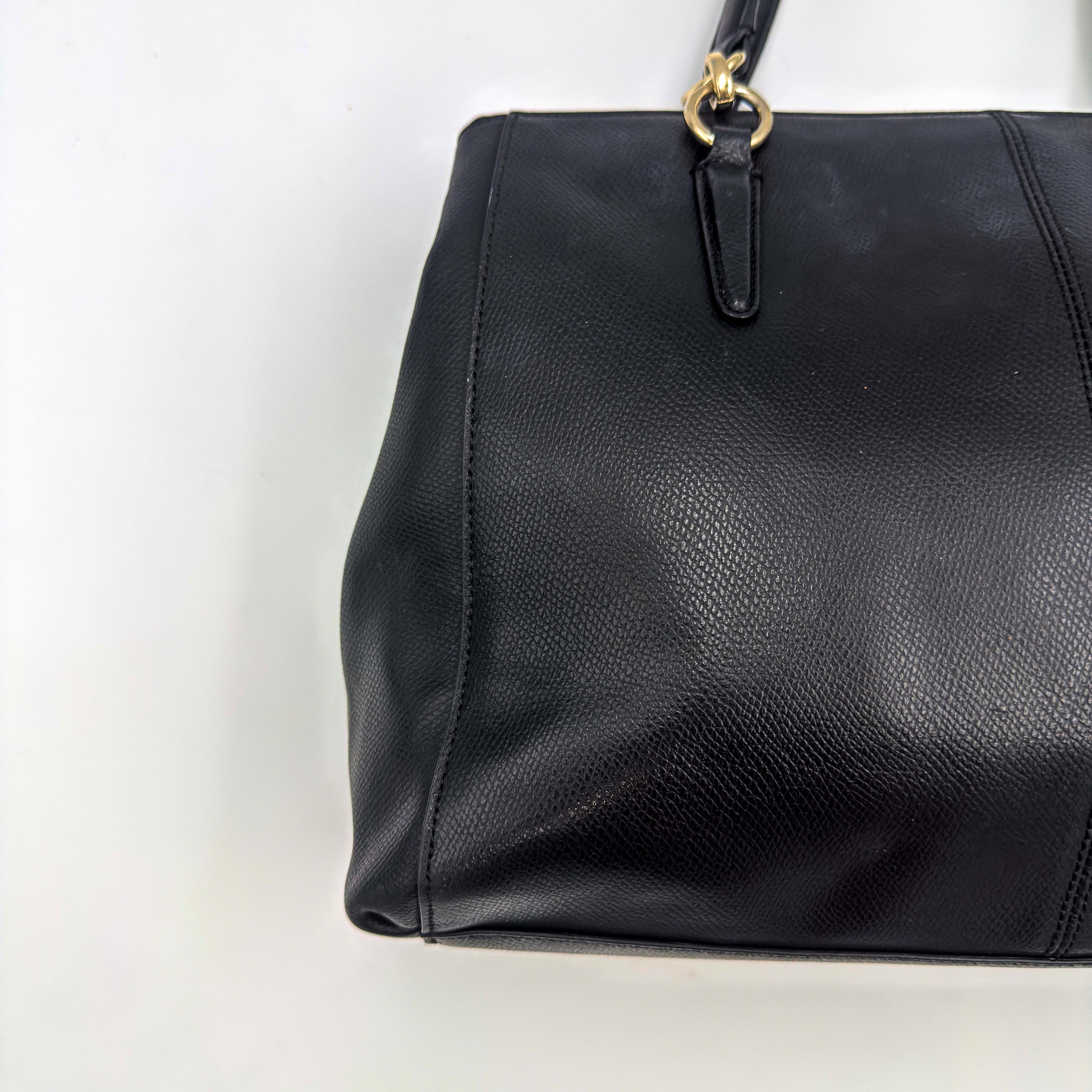 Coach 2Way Christie Carryall Handbag Black