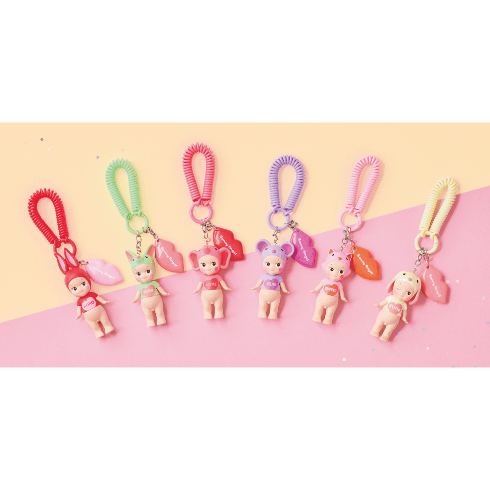 Sonny Angel collectible figure from Kiss Kiss Series, featuring a charming mini angel design with themed headgear.