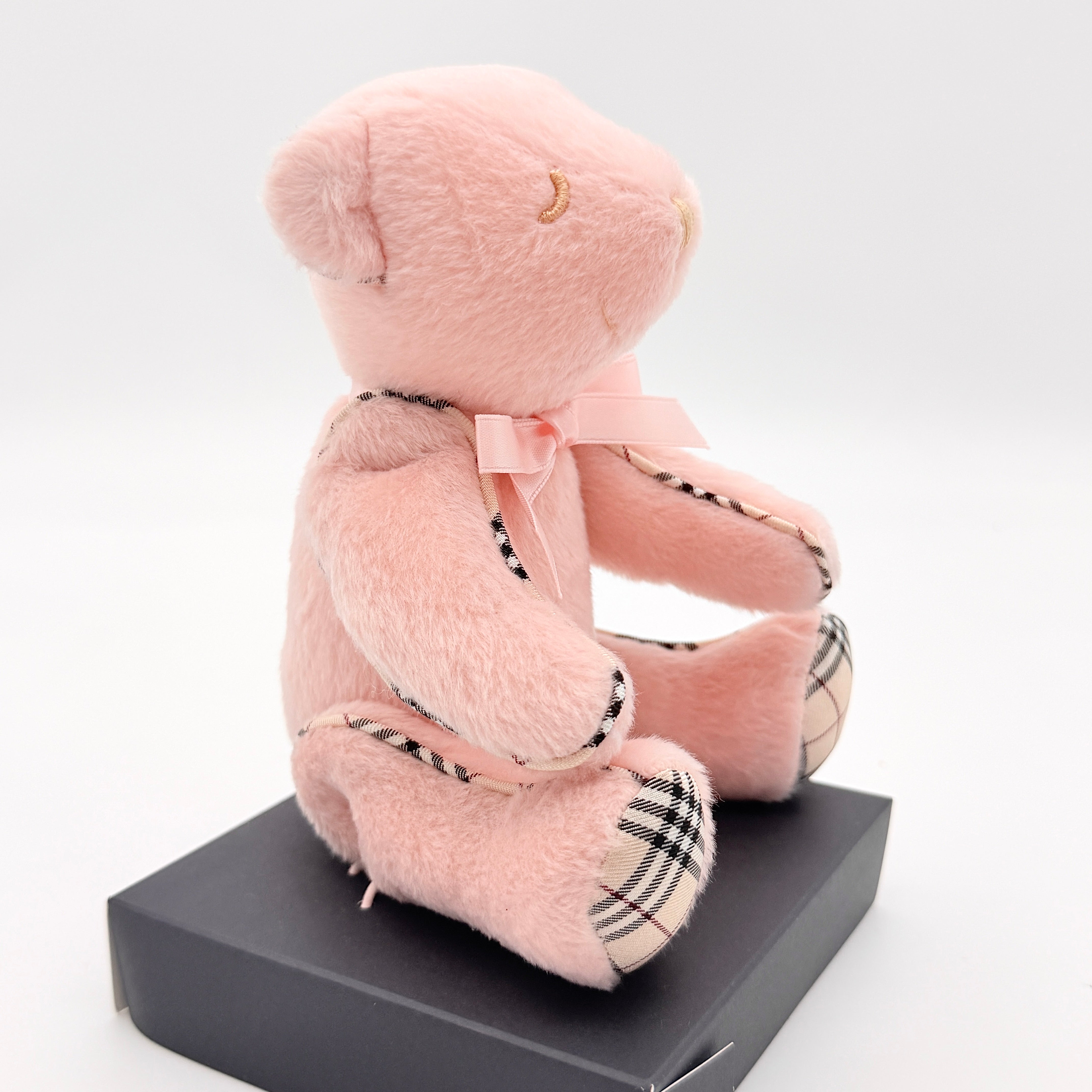 Burberry Teddy Bear Plush Set Pink (With Nova Check Scarf)