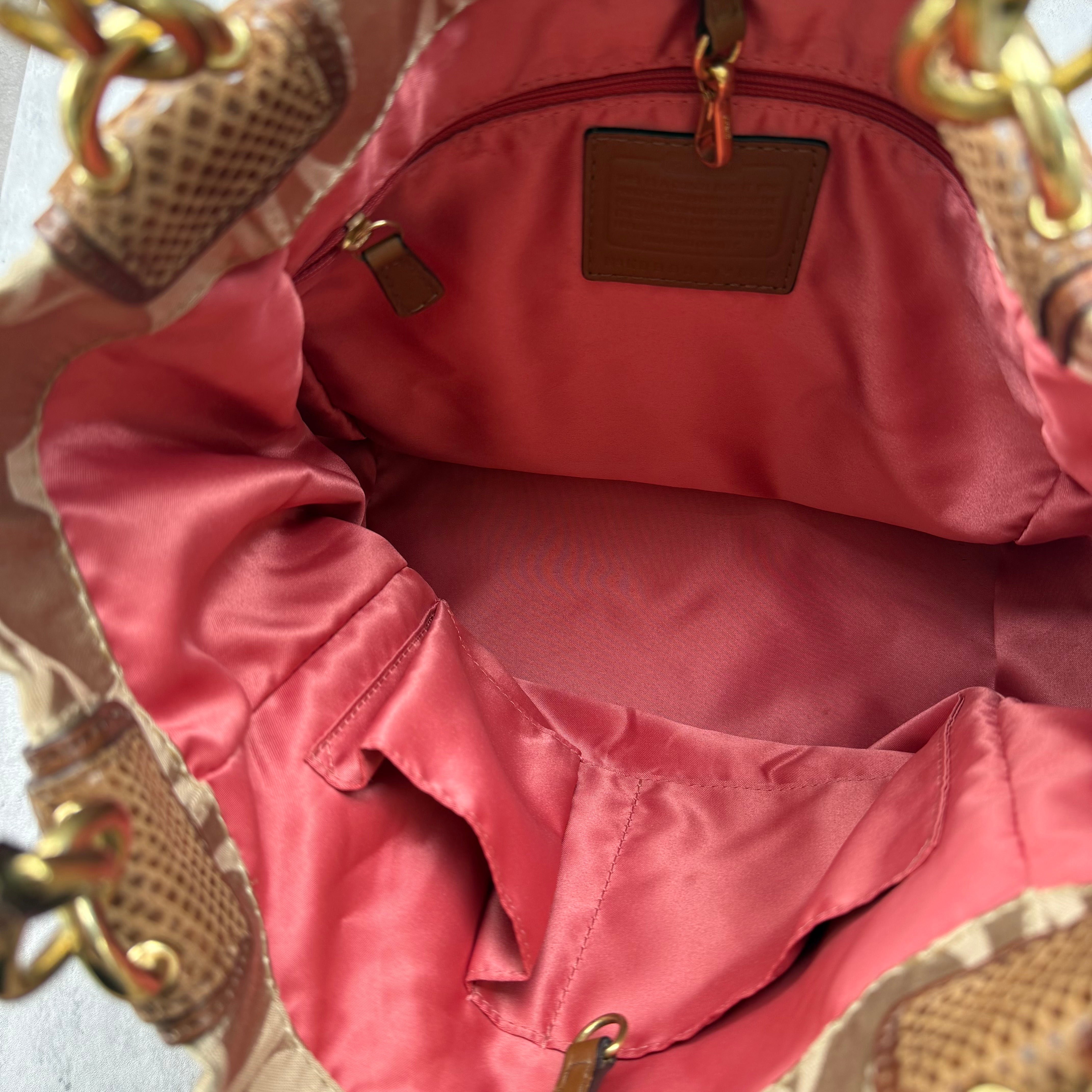 Coach Signature Peyton Hobo ShoulderBag Beige/Brown