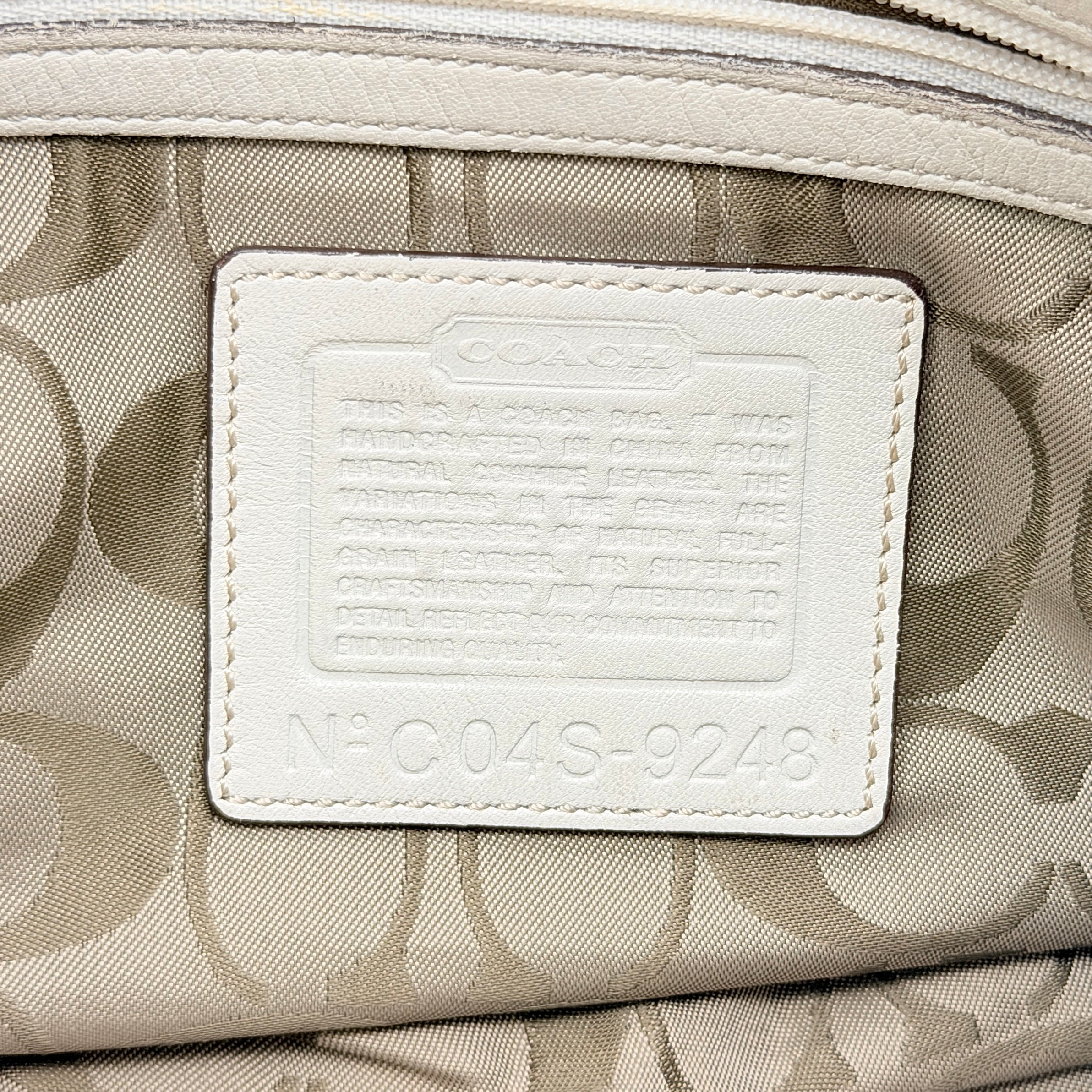 Coach Y2K Signature Soho Shoulder Bag Ivory