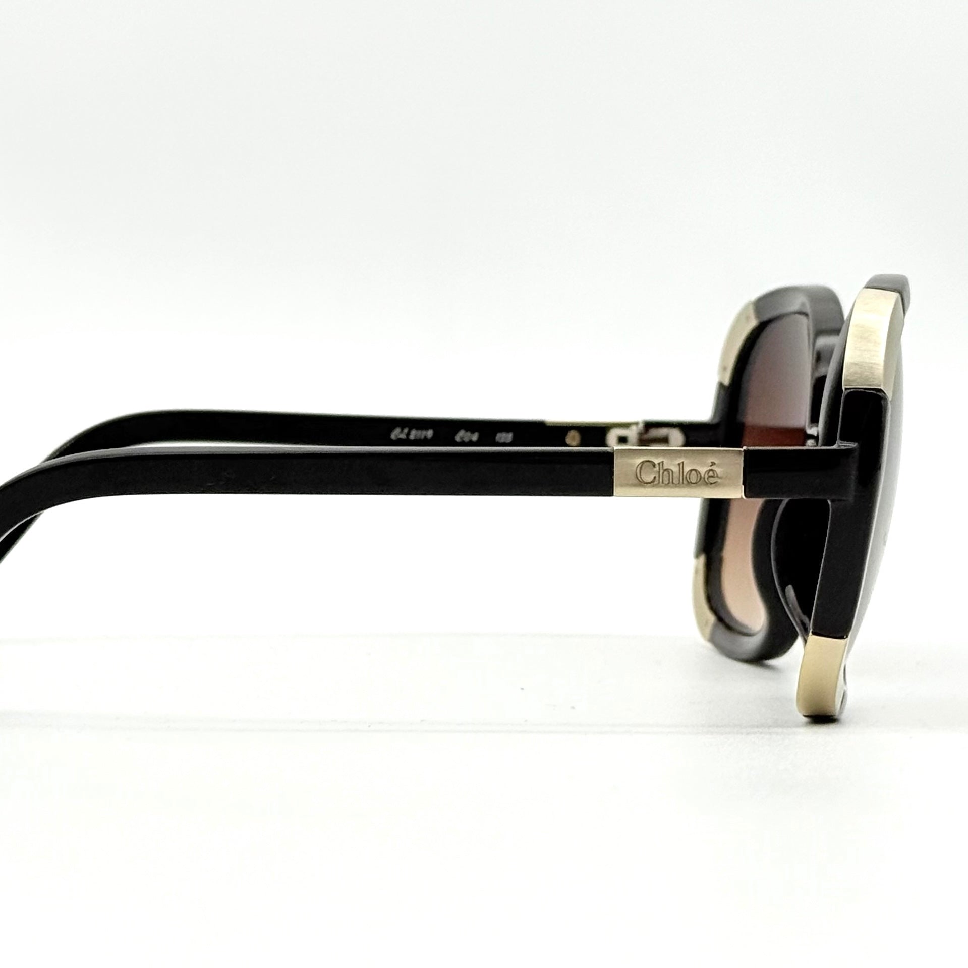 Chloe CL2119 Brown Gradient Sunglasses Gold/Black