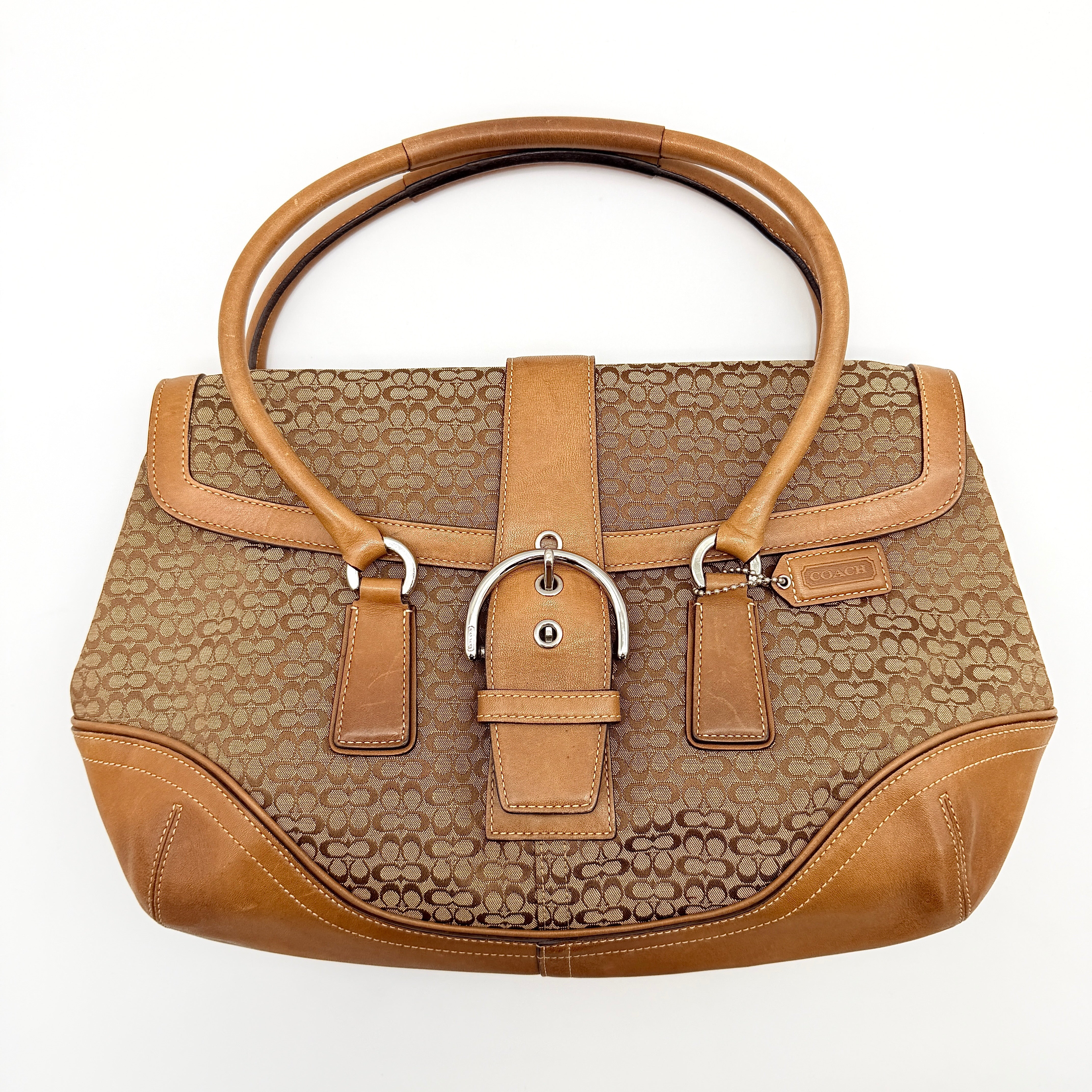 Coach Y2K Signature Soho Shoulder Bag Beige/Tan