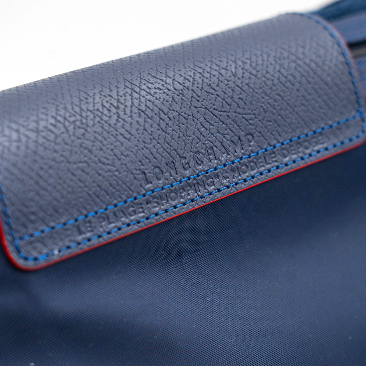 Longchamp Le Pliage Club Tote Bab Navy Blue/Red